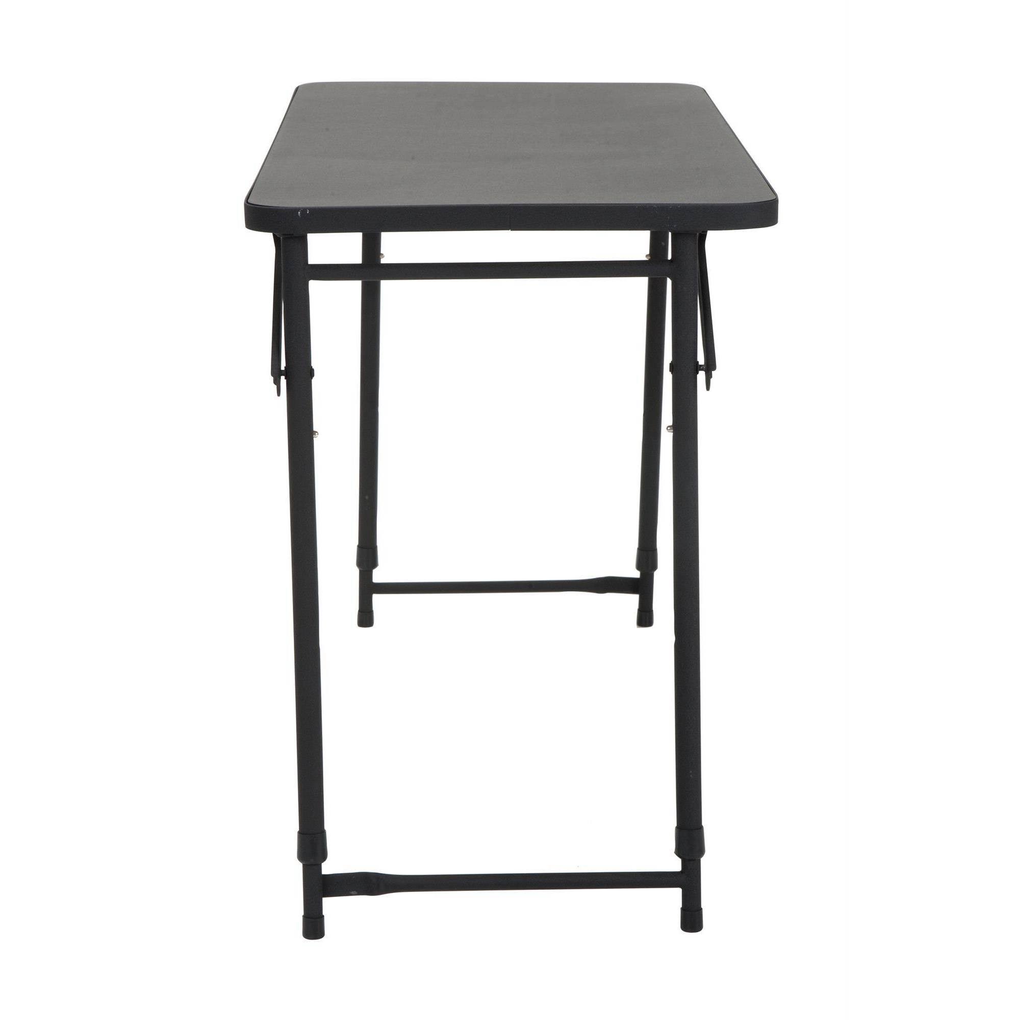 20x22 x 48x22 Adjustable Height PVC Top Table Black - Room u0026 Joy