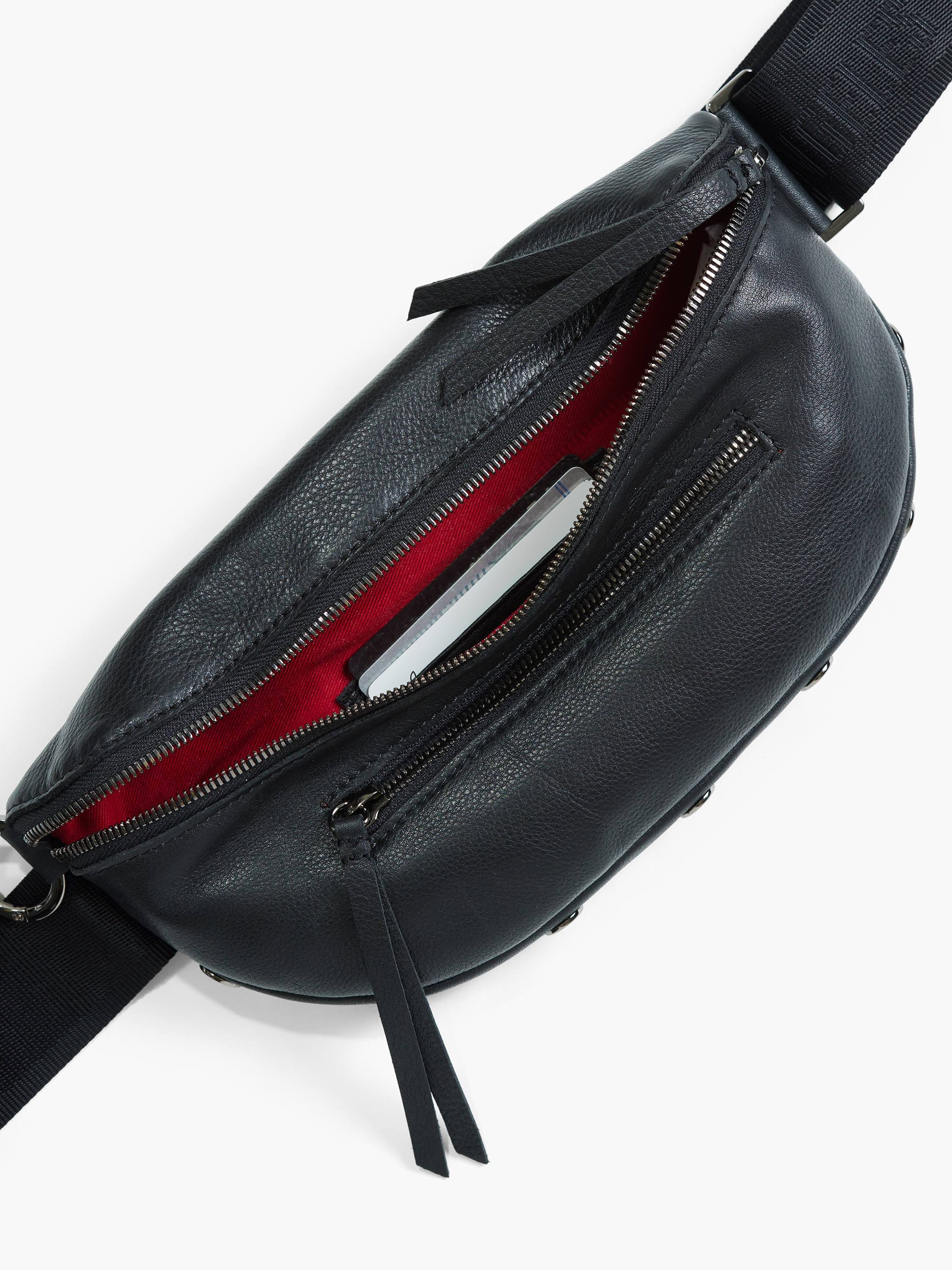 Hammitt Charles Belt Bag - Black/Gunmetal
