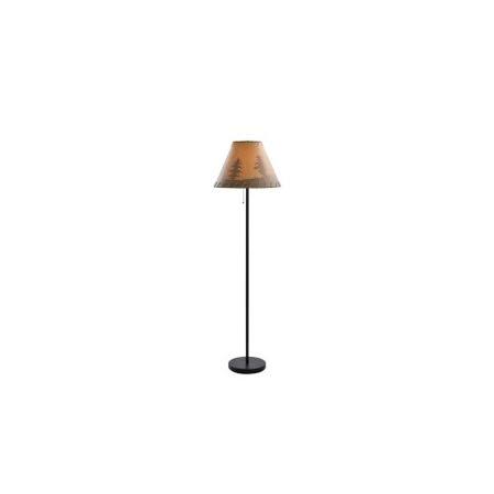 Millwood Pines Elser 58&& Traditional Floor Lamp, Black