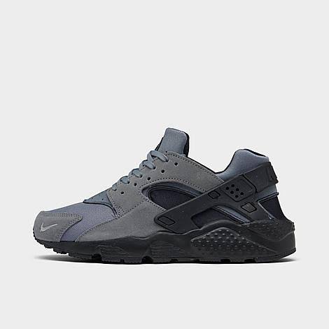 Nike Big Kids& Huarache Run Casual Shoes in Grey/Smoke Grey Size 6.5 | Spandex/Plastic