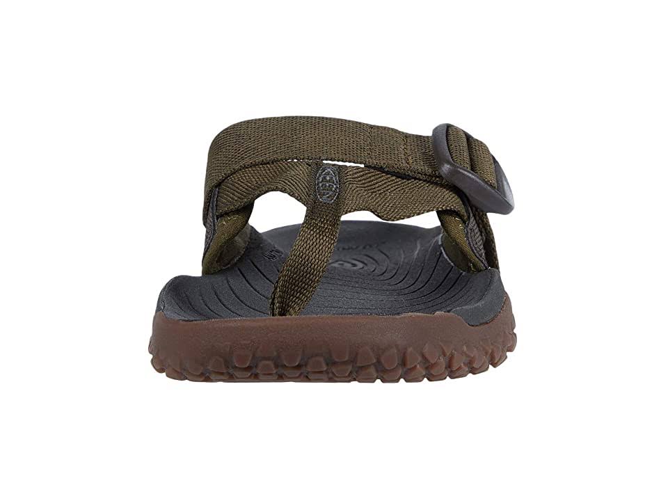 Keen Men's Solr Toe Post Sandal Dark Olive