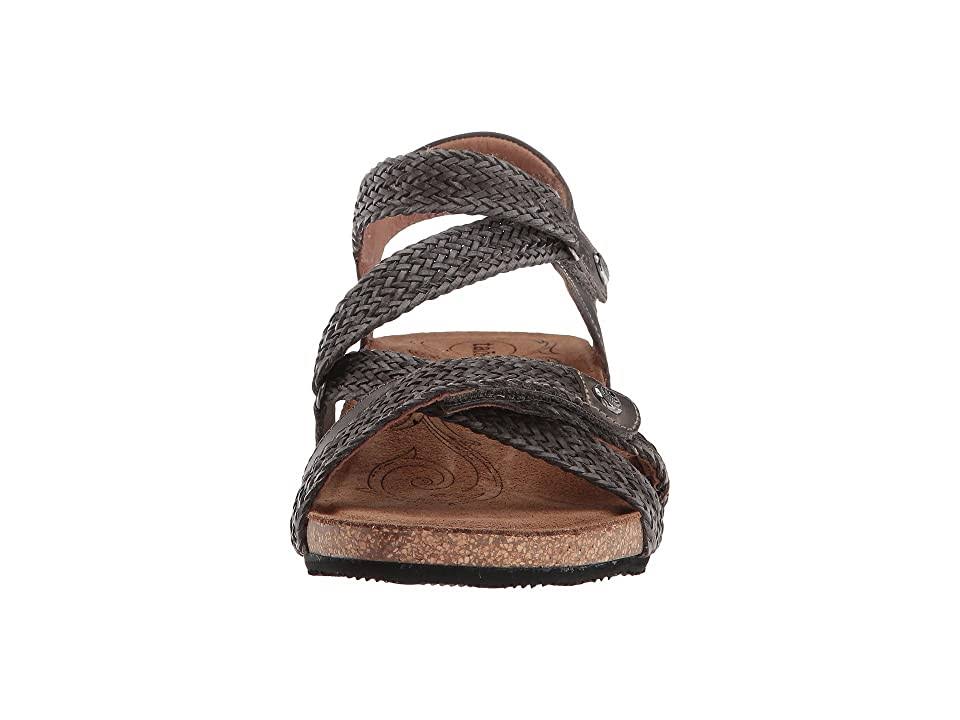 Women's Taos Trulie Dark Grey Leather Size 39 Wide