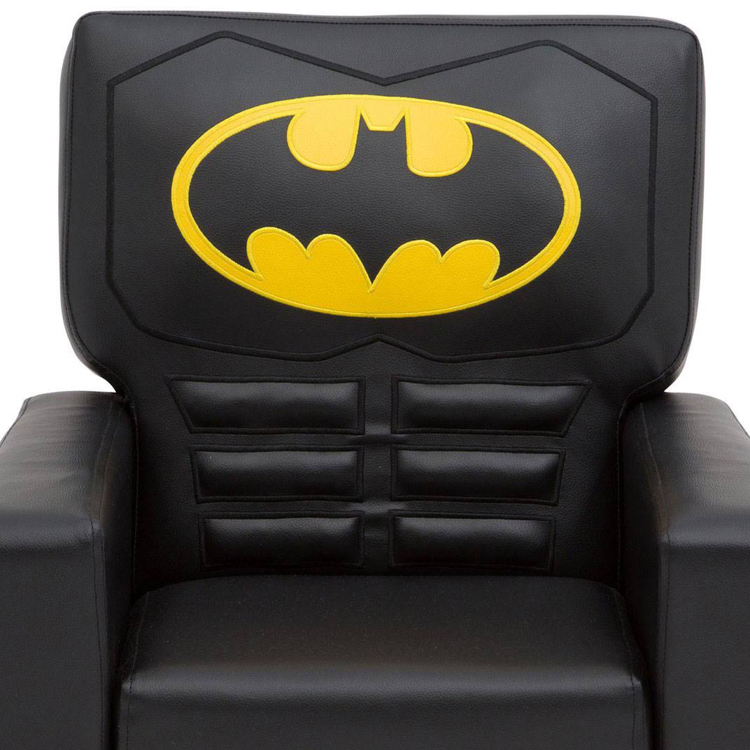 DC Comics Batman Youth High Back Upholstered Chair, Black