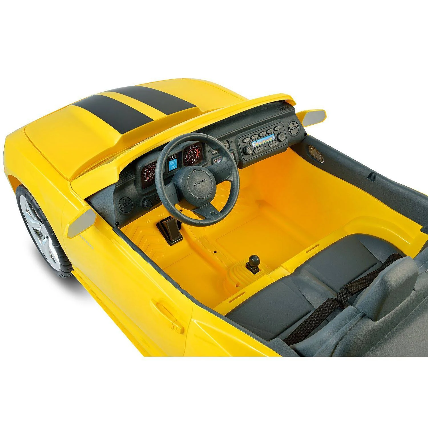 Kid Motorz 12V Two Seater Chevrolet Racing Camaro Ride-On Car, Yellow