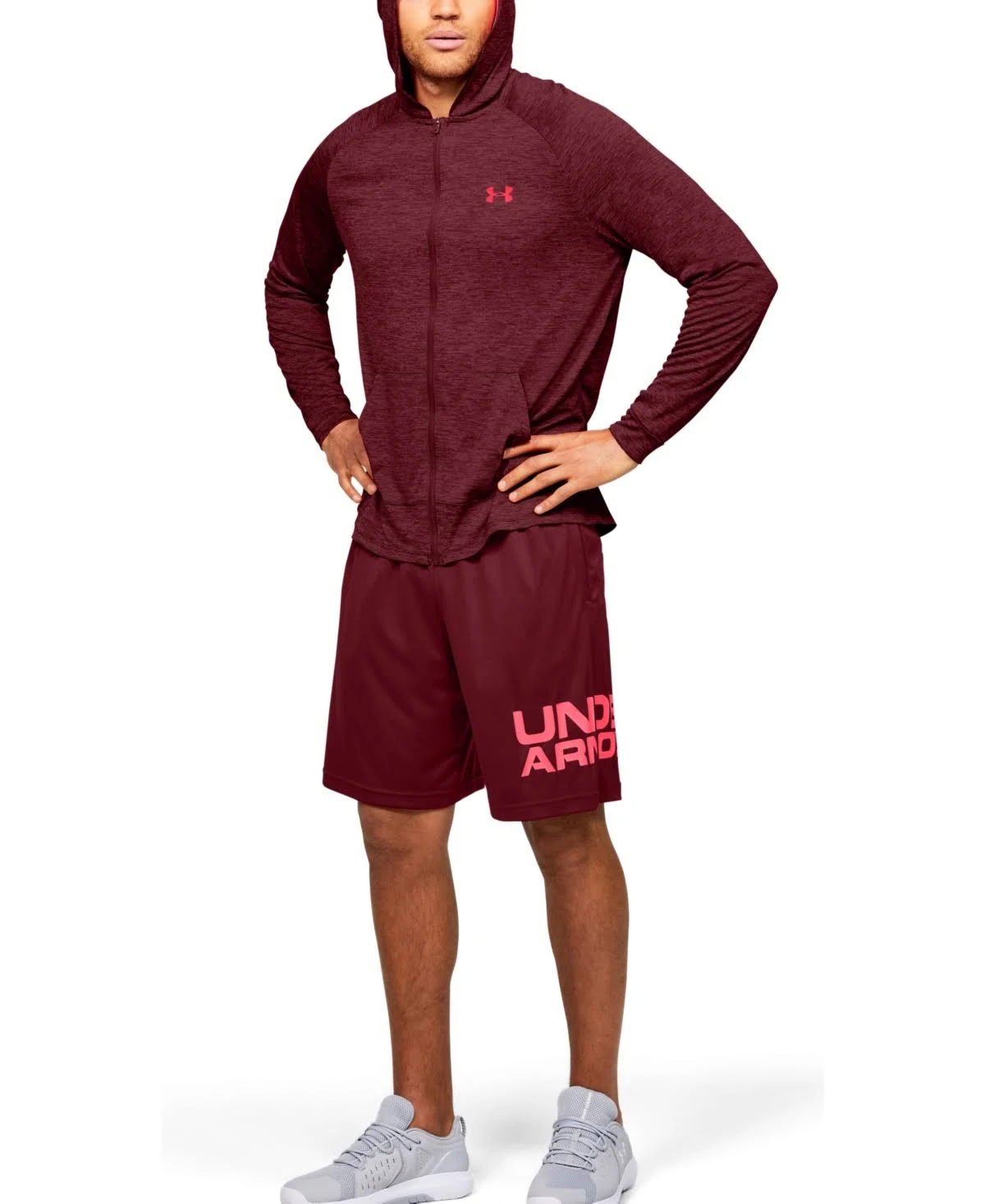 Under Armour Men's Tech 2.0 Full Zip Hoodie - Charcoal