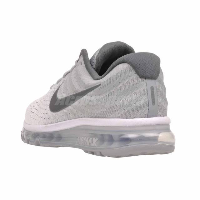 Nike Air Max 2017 - Mens Running Shoes White/Dark Grey/Wolf Grey
