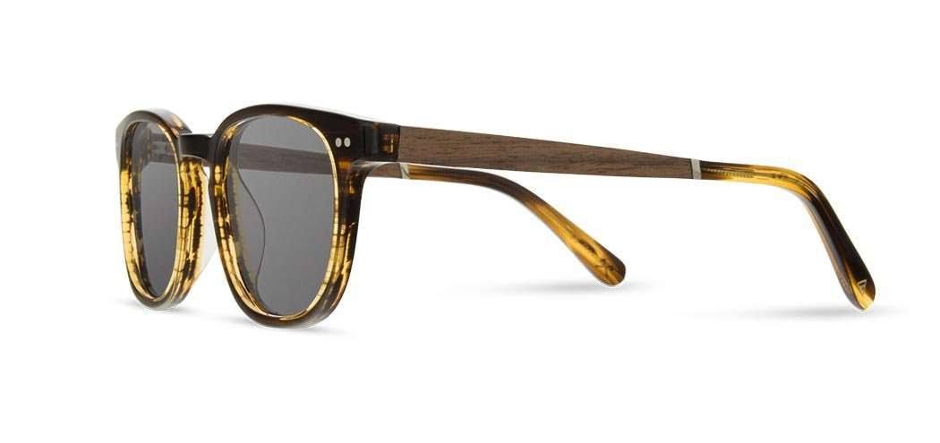 Shwood Topo Polarized Sunglasses - Tortoise Acetate u0026 Walnut Wood - Camp Collection
