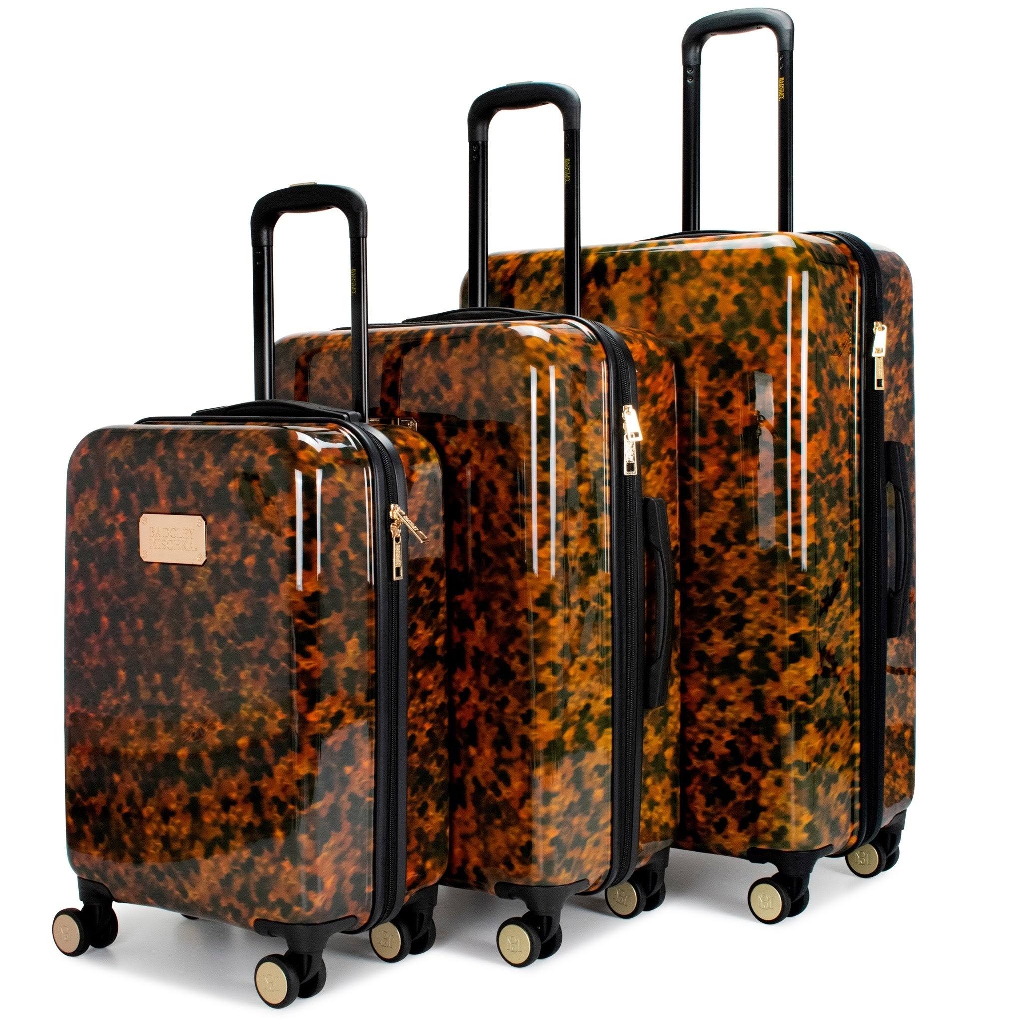Badgley Mischka Essence 3 Piece Hard Spinner Luggage Set (Tortoise)