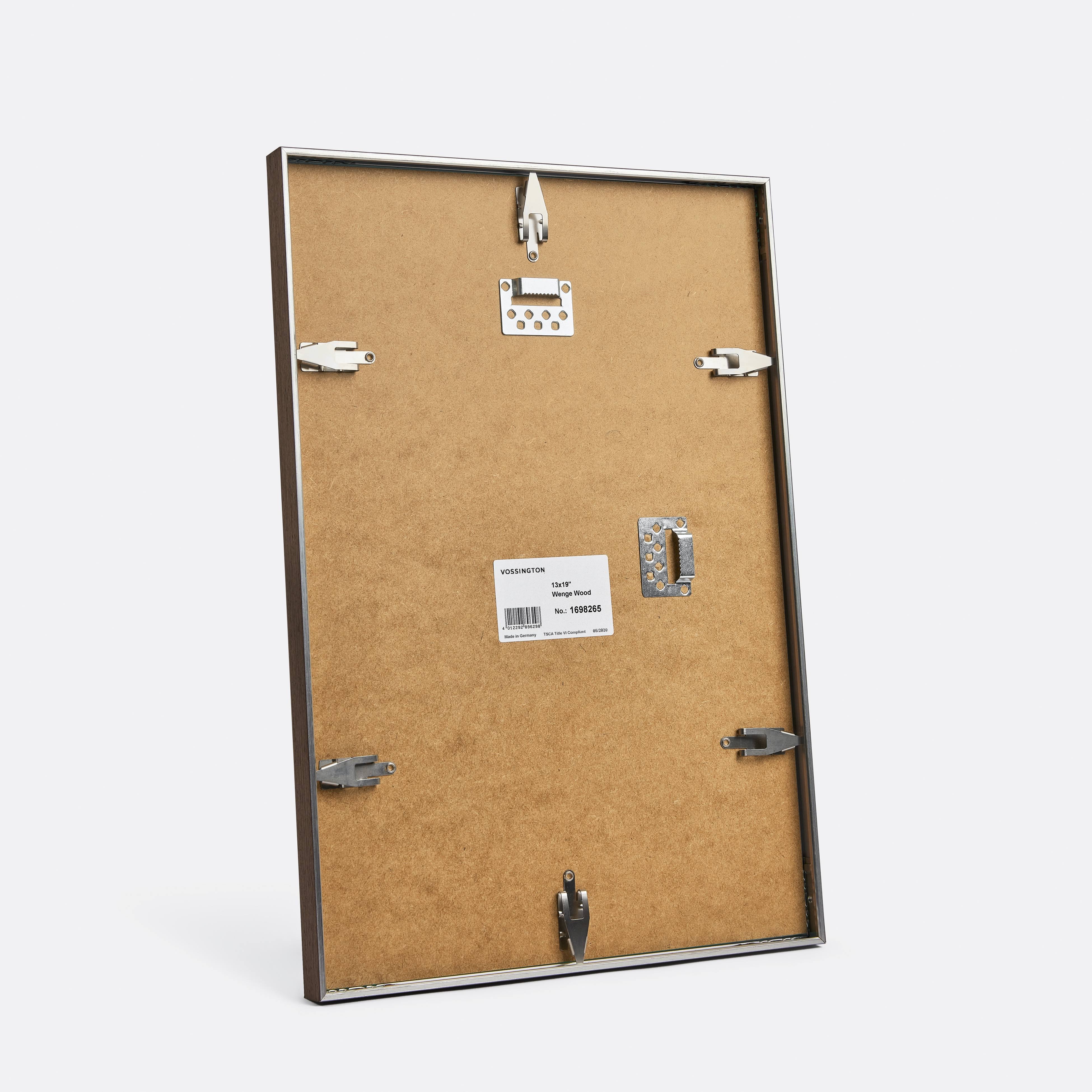 Vossington 13x19 Frame | Exotic Wood Picture Frame | 13 x 19 Standard Sizes Online | Slim Wall Decor | Modern Option to Custom F