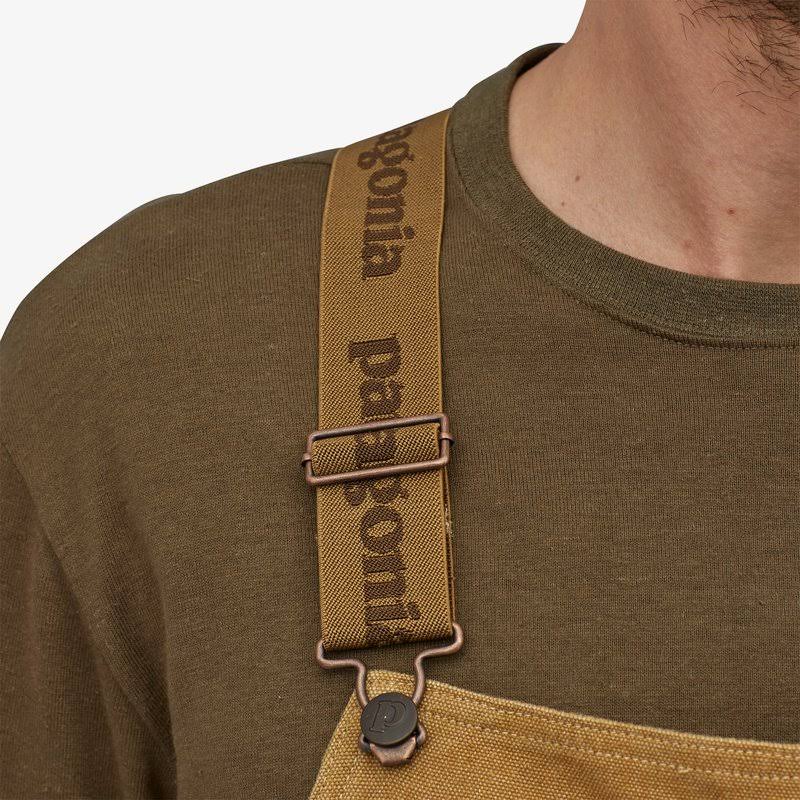 Patagonia Men's Iron Forge Hemp Canvas Bib Overalls - Long - Workwear Pants - Brown - 55115 - 30