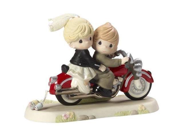 Precious Moments Bisque Porcelain Figurine, Together Wherever The Road May Lead