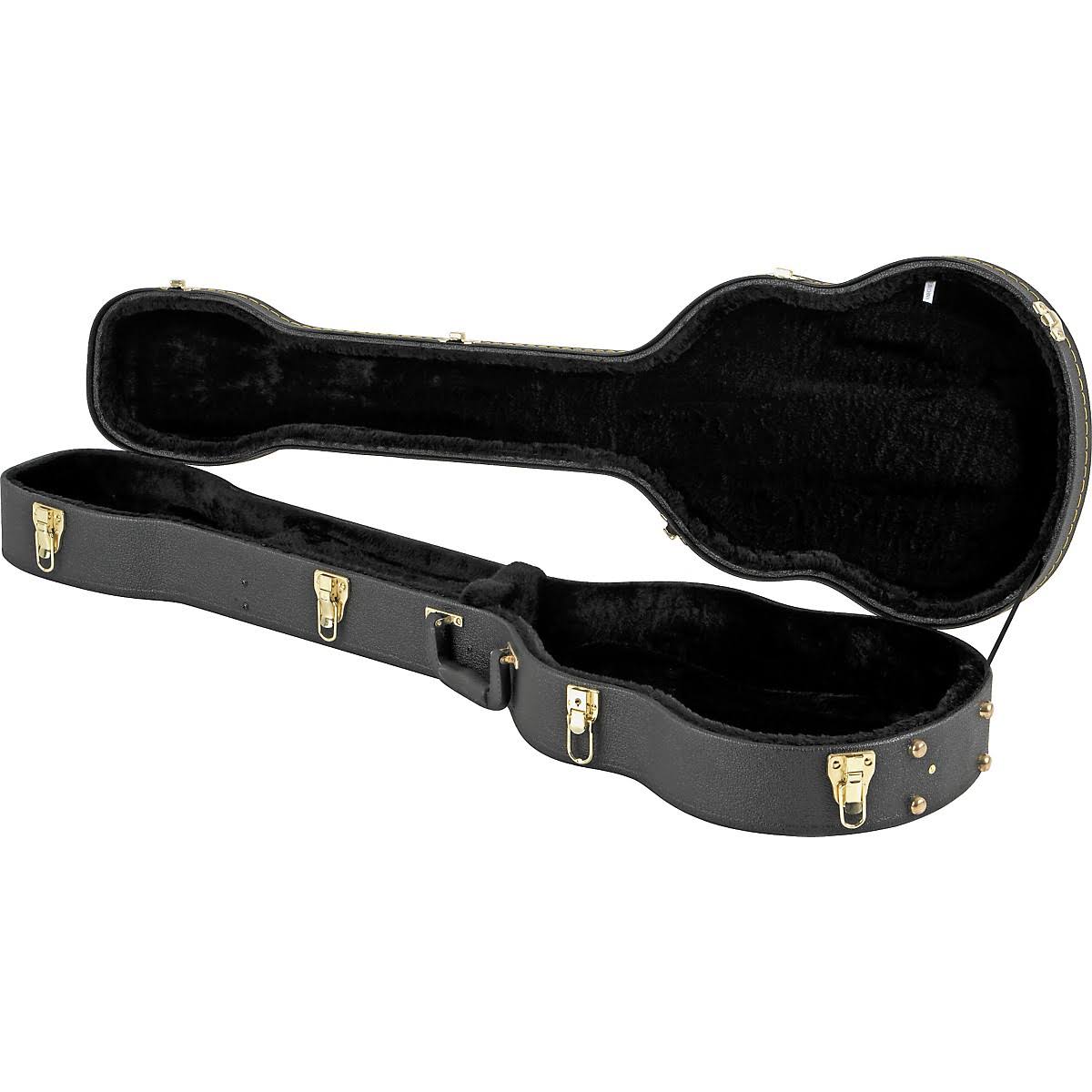 Musician's Gear Electric Bass Case Violin Shaped Black