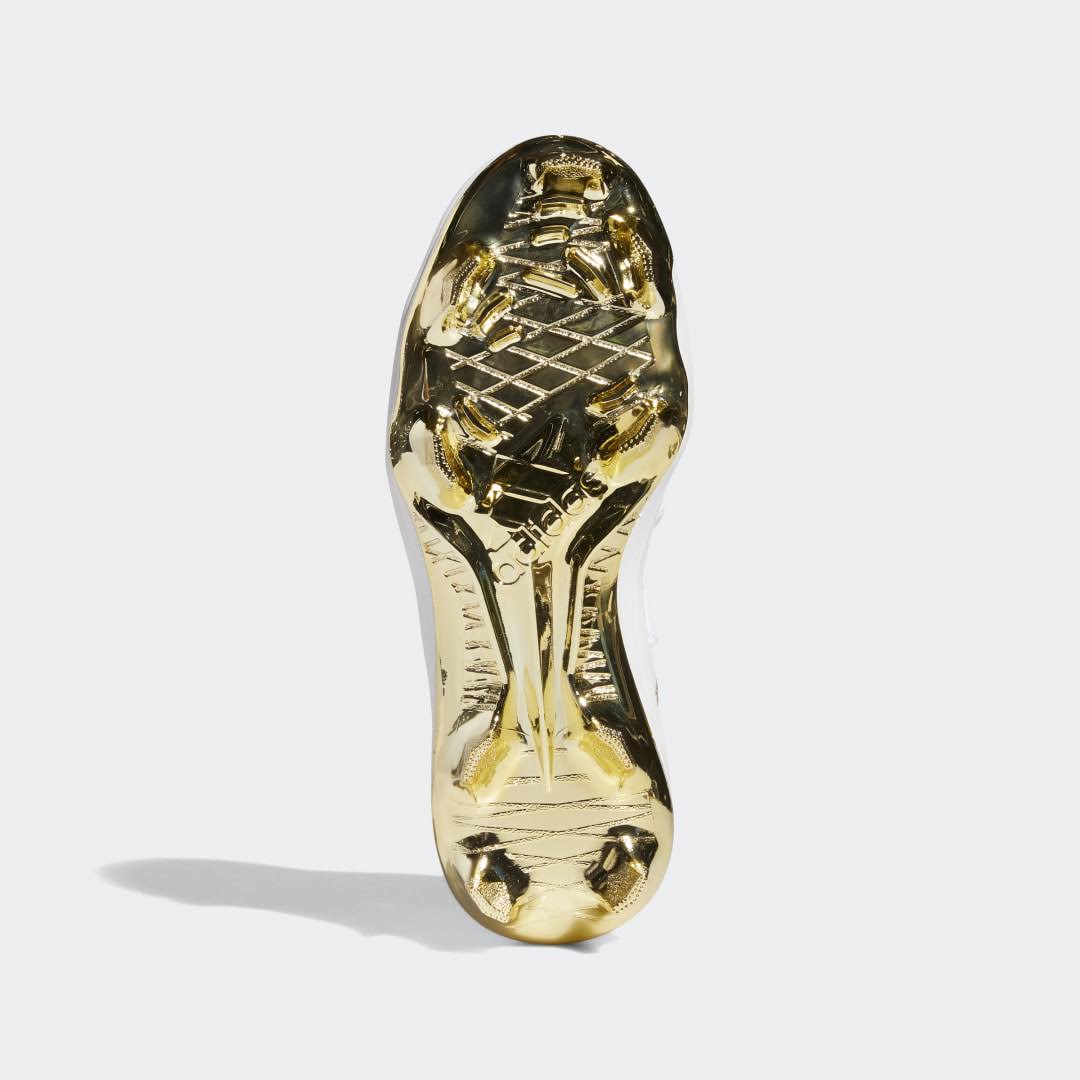 Adidas Men's Adizero Afterburner 7 Gold TPU Baseball Cleats, White