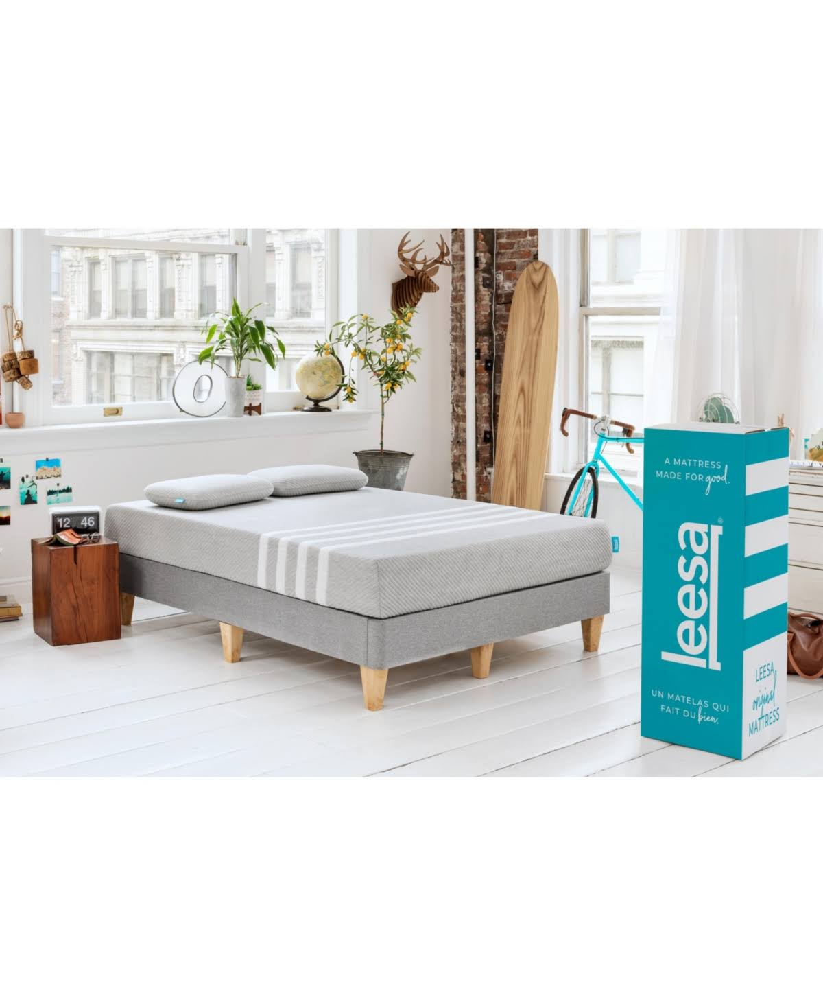 Leesa 10 in. Memory Foam Mattress, Size: Twin XL