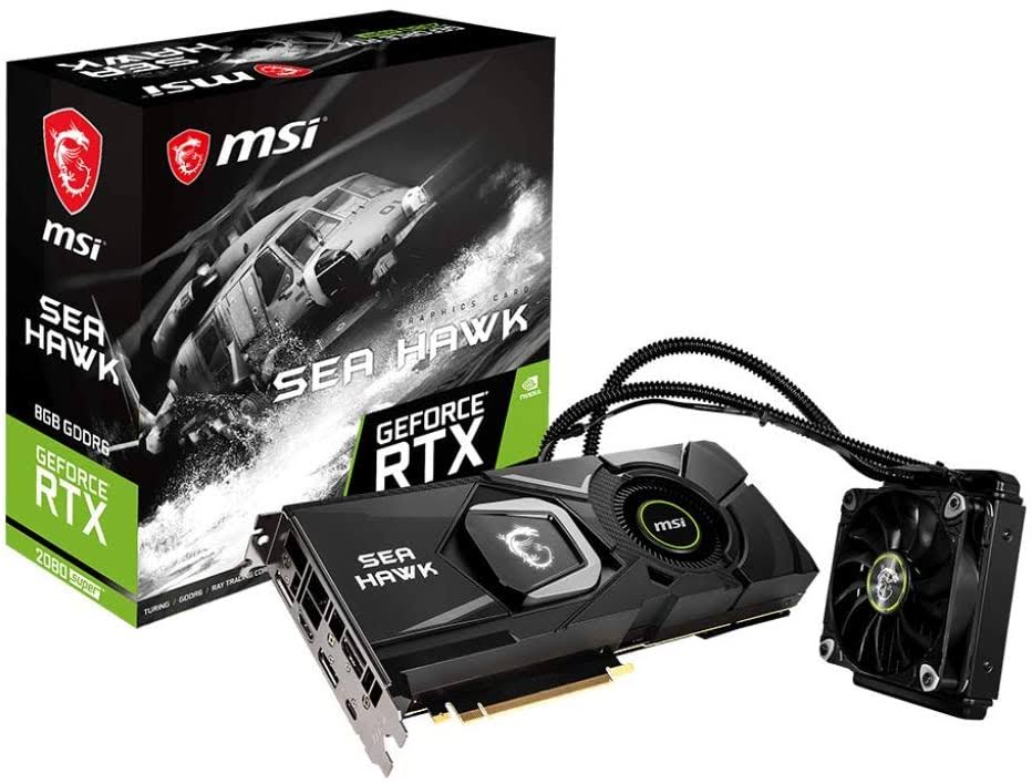 MSI GeForce RTX 2080 SUPER RTX 2080 SUPER SEA HAWK X Graphics Card - 8 GB GDDR6 - 256-bit