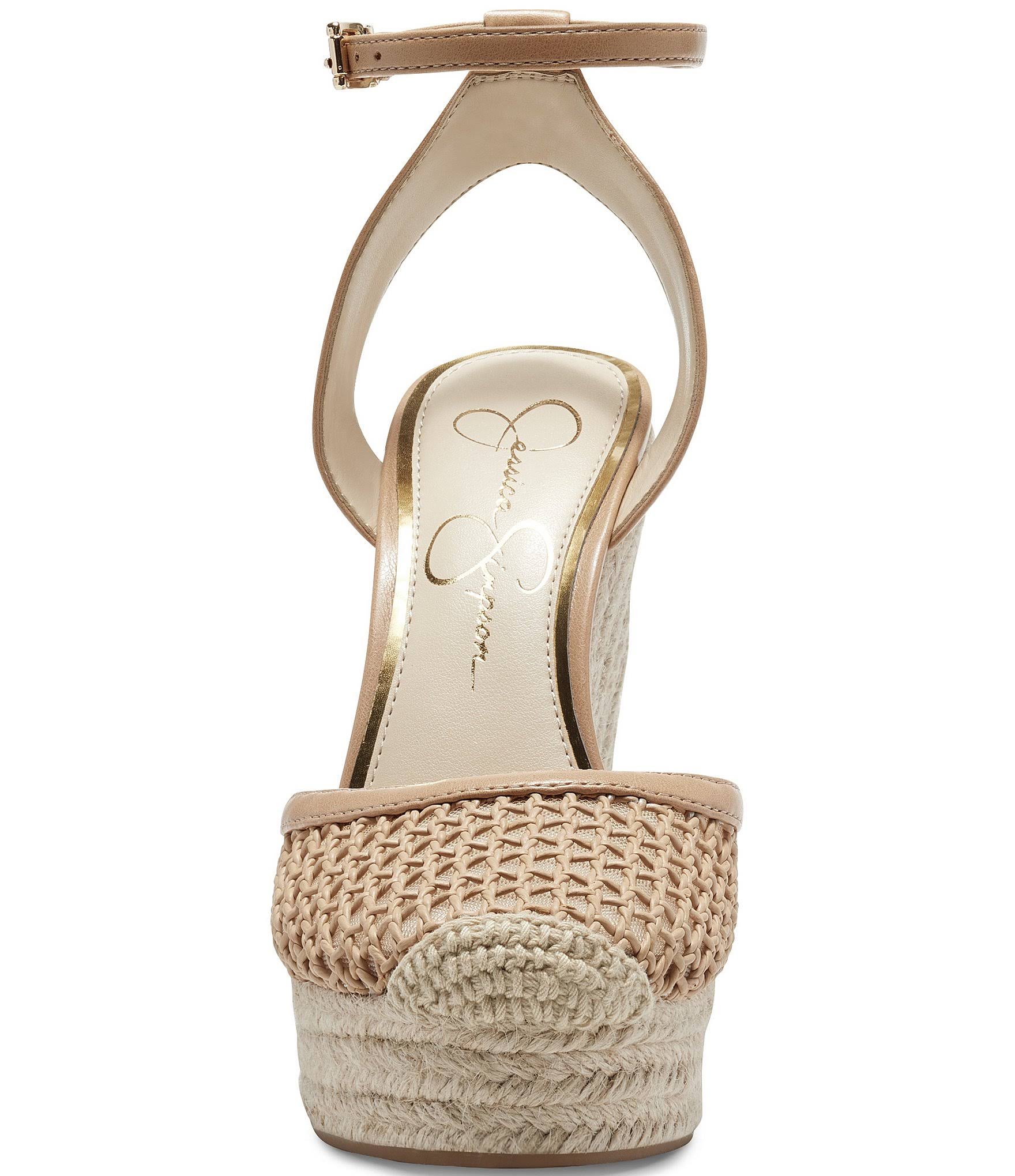Jessica Simpson Women's Zestah Espadrille Wedge Sandals - Soft Sand