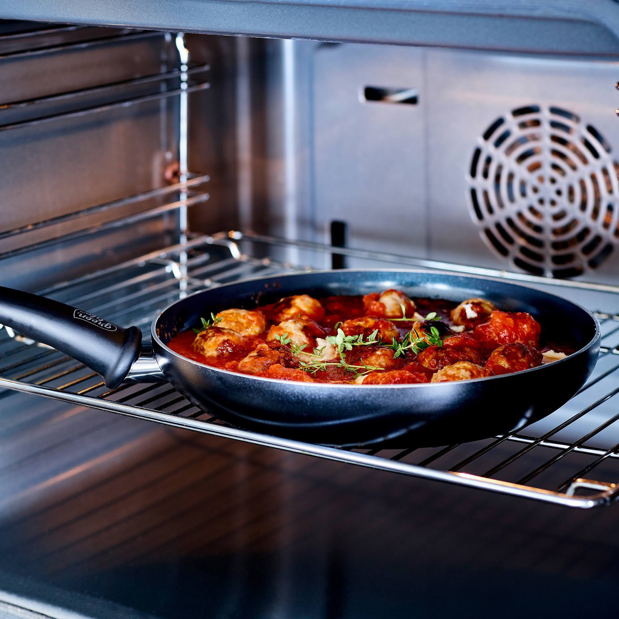 GreenLife Soft Grip Diamond Reinforced 14 Piece Ceramic Non-Stick Cookware Set, Black