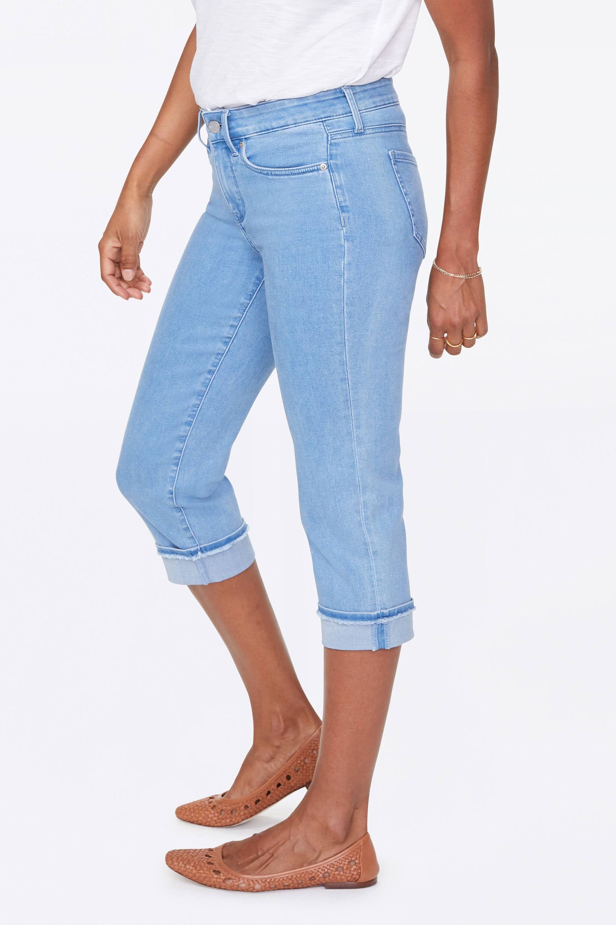 Nydj Women's Marilyn Straight Crop Jeans in Belle Isle, Regular, Size: 6 | Denim