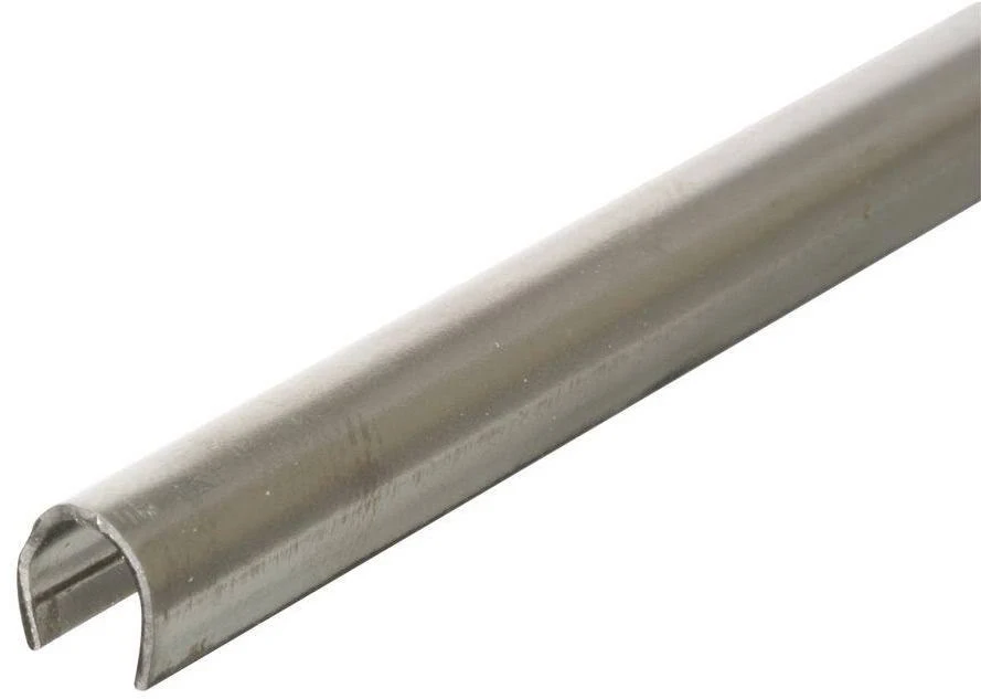 Sliding Patio Glass Door Repair Track Rail Cover 1/4 in. x 8 ft. Stainless Steel