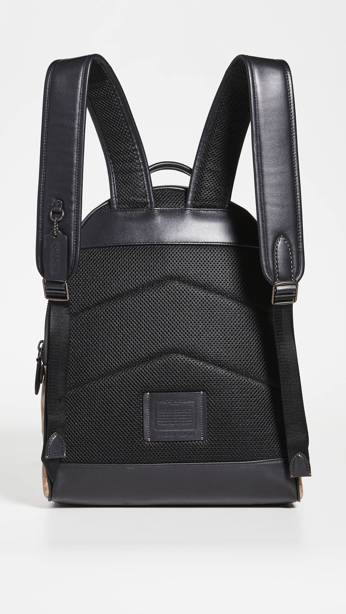 Coach Men's Charter Backpack in Signature Canvas - Black Copper/Tan