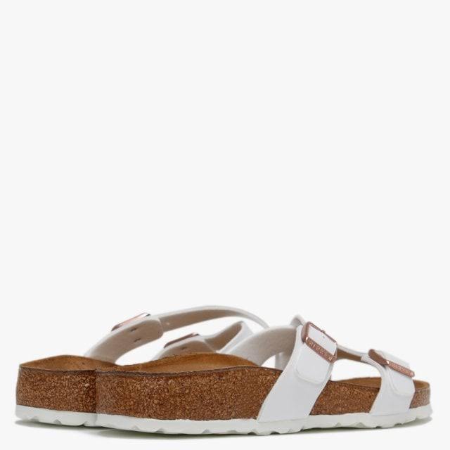 Birkenstock Yao Birko-Flor White Two-Strap Sandals