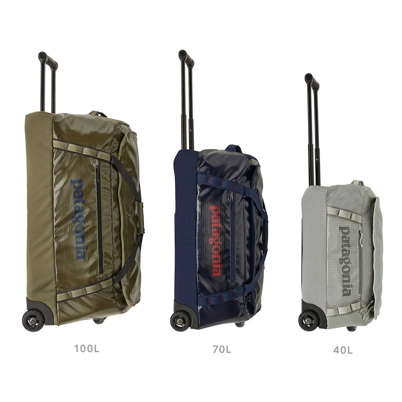 Patagonia Black Hole Wheeled Duffel 100L - Black w/Fitz Trout