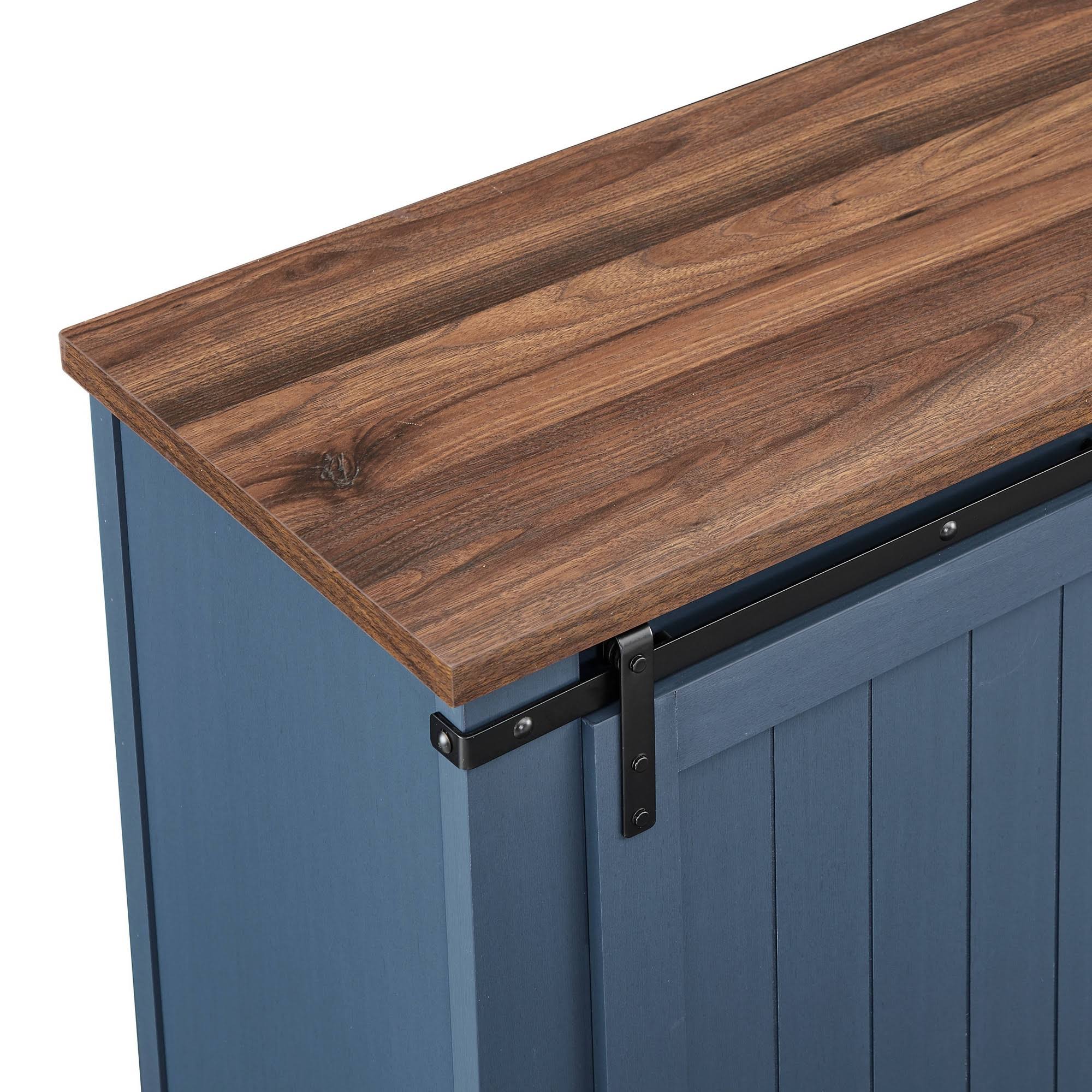 Home Essentials 68 in. TV Stand for TVs Up to 72 in. Blue