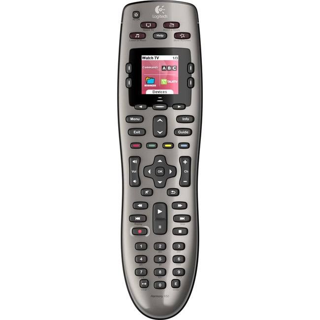 Logitech Harmony 650 Remote - Universal remote control - display - LCD - infrared