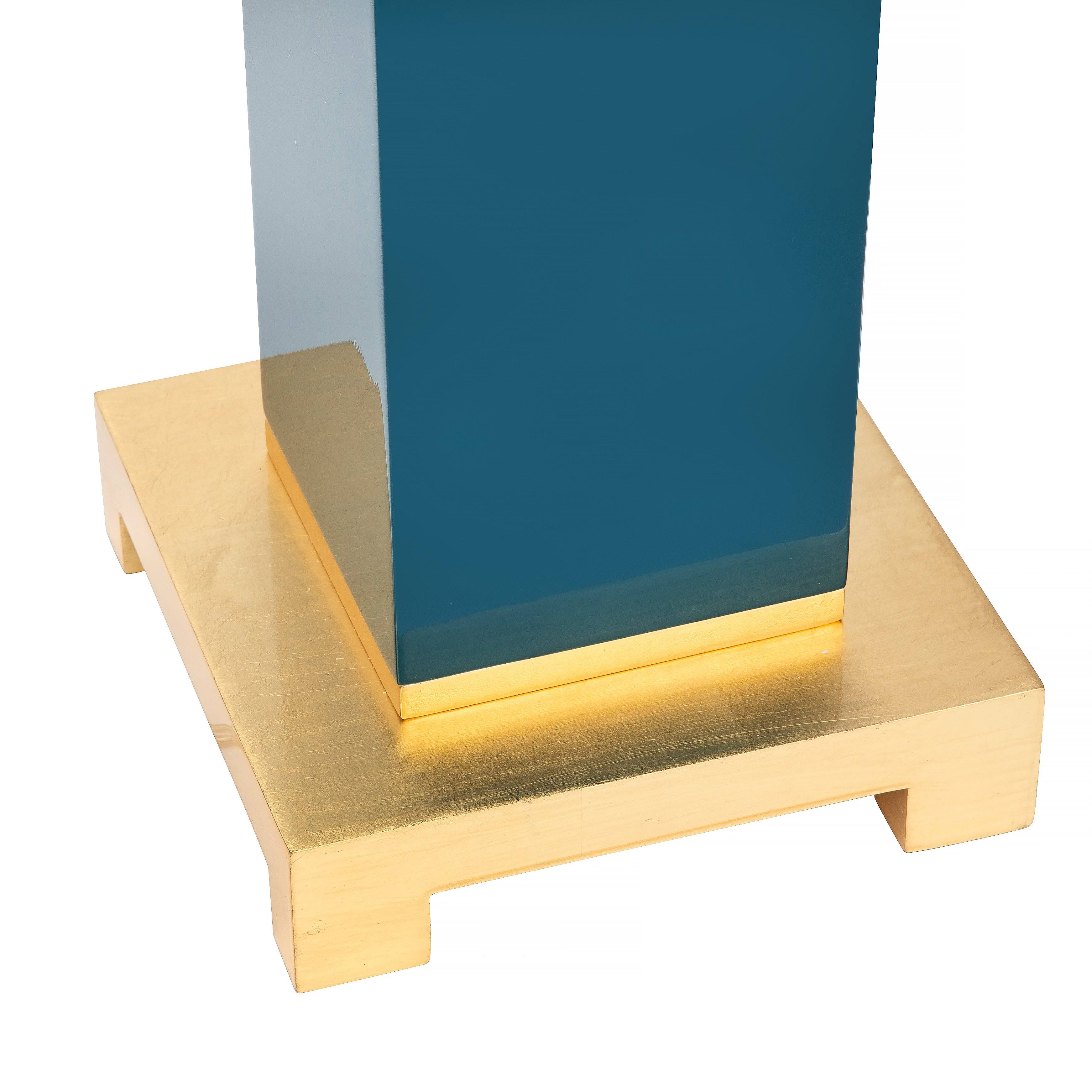 Couture Peacock Teal Floor Lamp