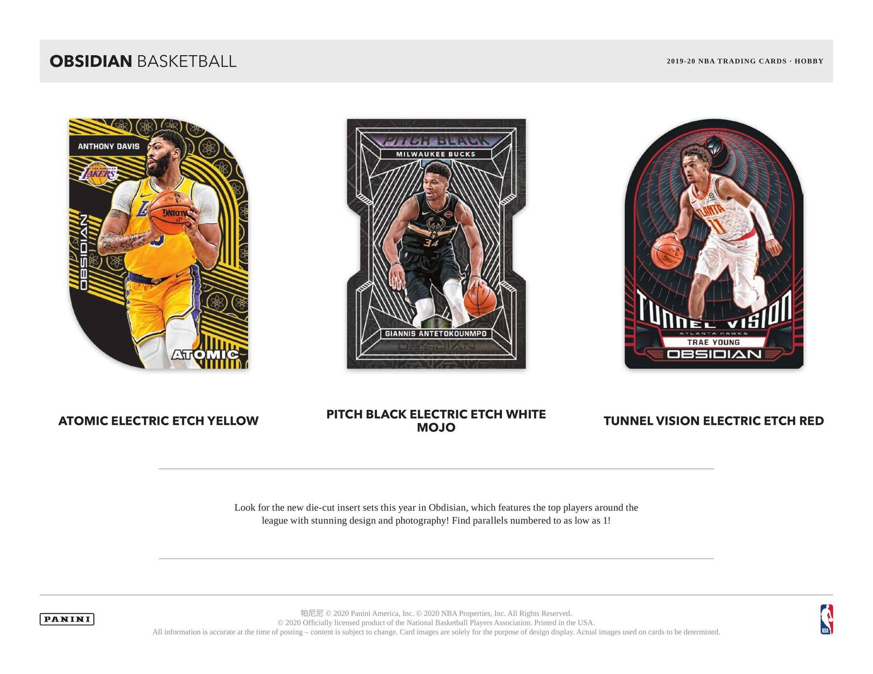 2019-20 Panini Obsidian Basketball Hobby Box