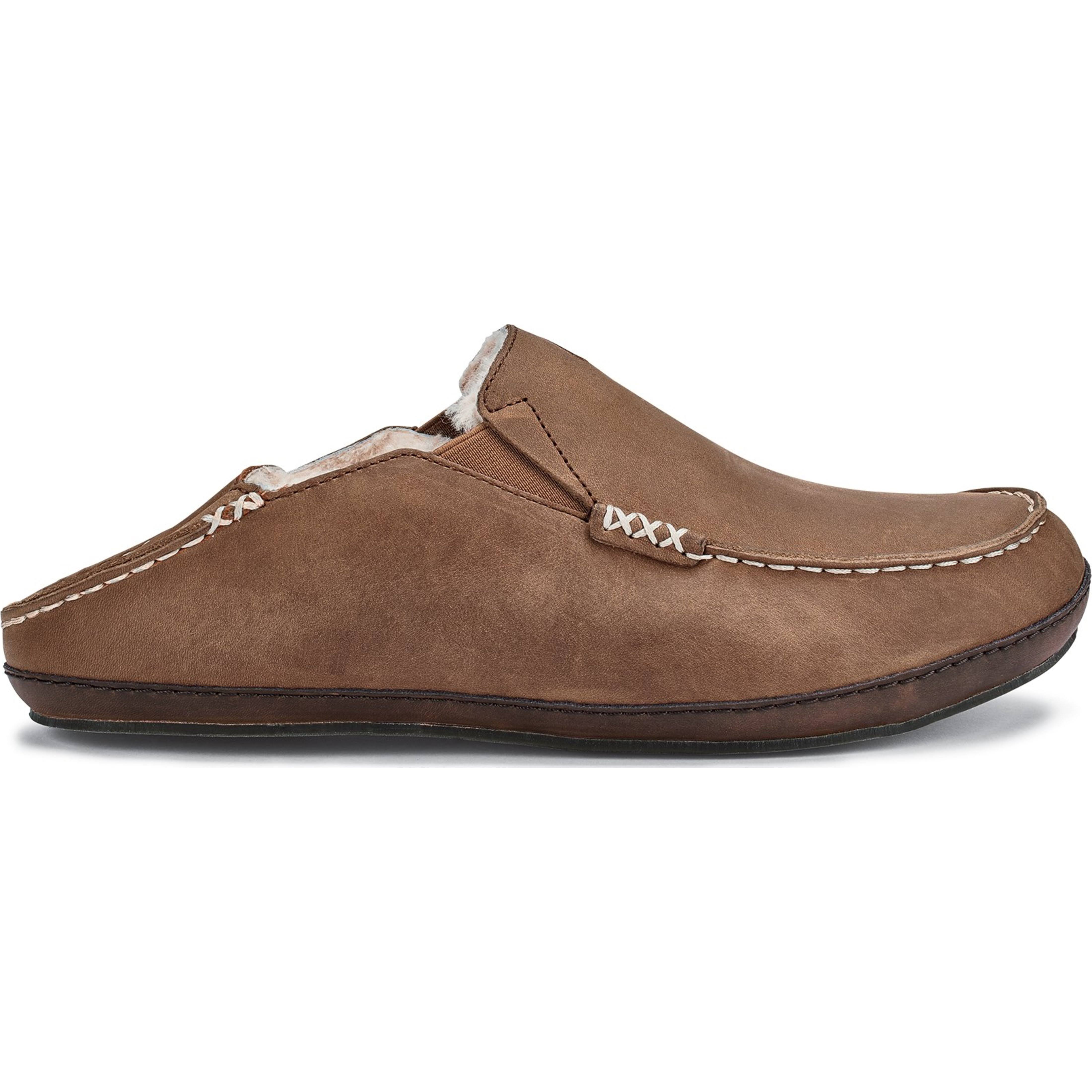 Olukai Moloa Slipper Men&s Slippers Toffee/Dark Wood : 14 D - Medium