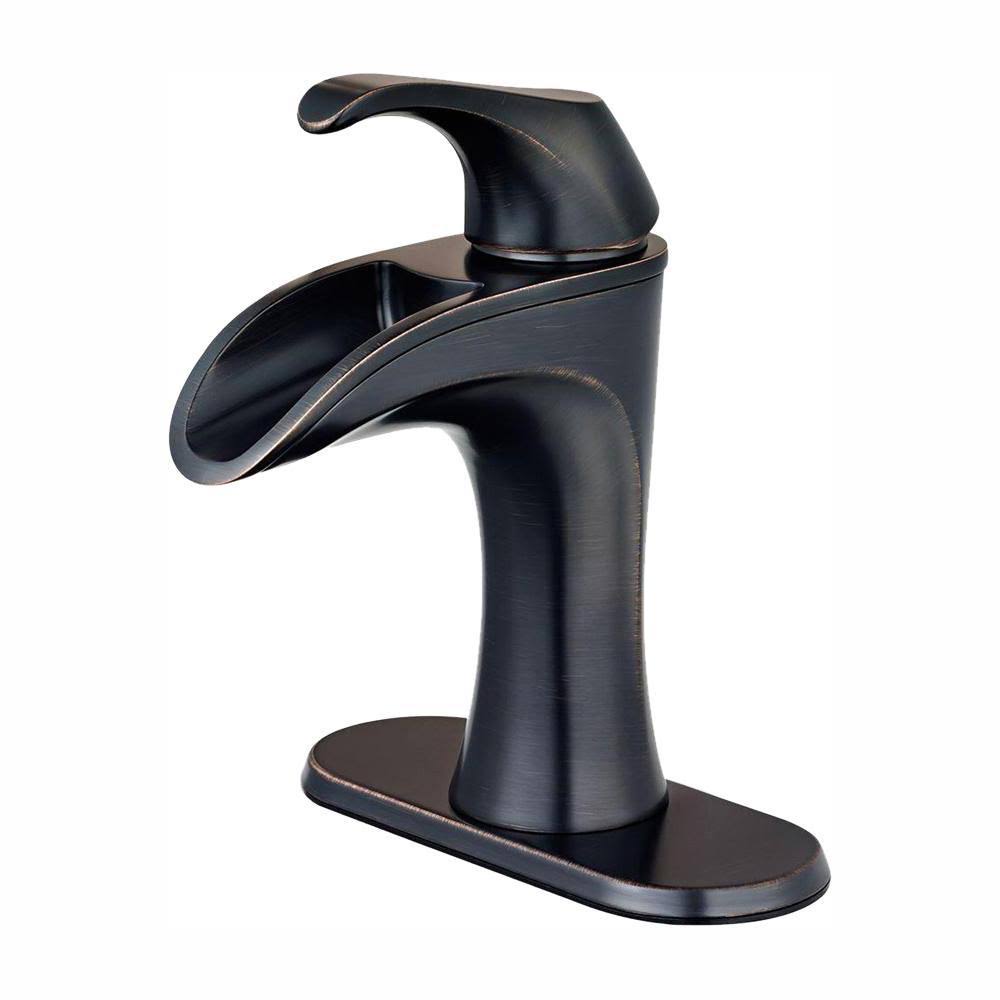 Pfister Lf-042-bryy Brea 4 in. Centerset Single-Handle Bathroom Faucet in Tuscan Bronze