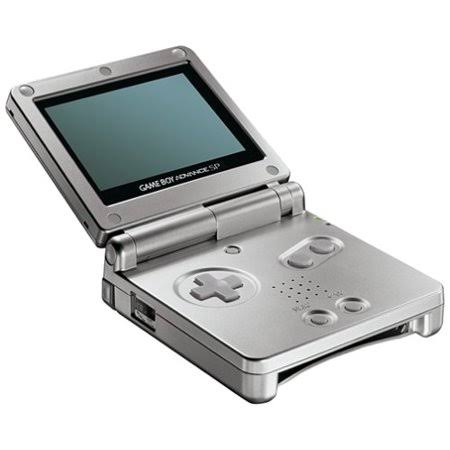 Refurbished Nintendo Game Boy Advance SP (platinum Silver) GBA Video Game Console Charger