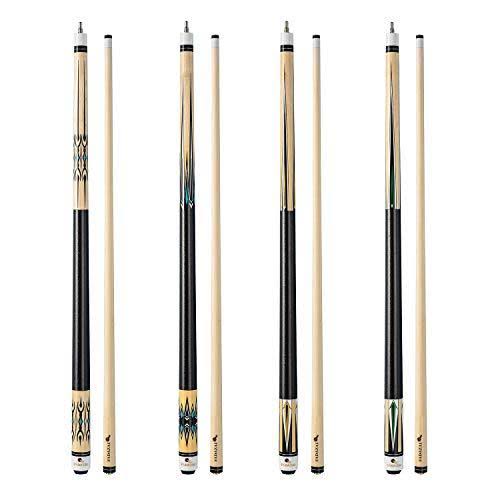FADAZAI Set of 4 Pool Cue Sticks/House Bar Use Billiard Cue Sticks