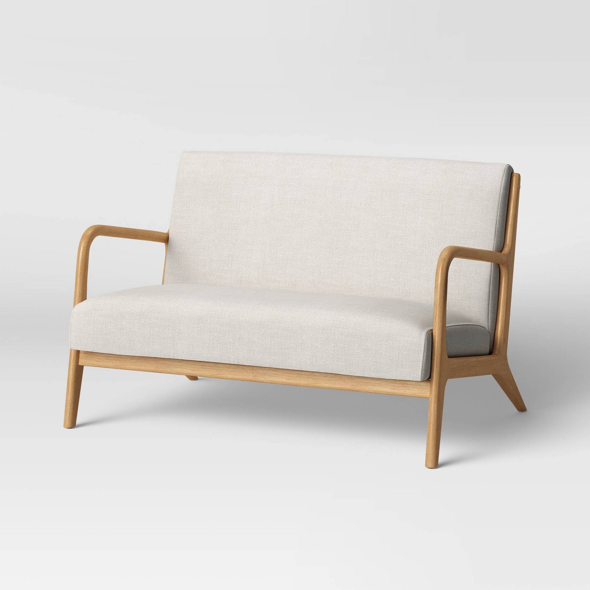 Esters Wood Arm Loveseat Husk Natural - Project 62