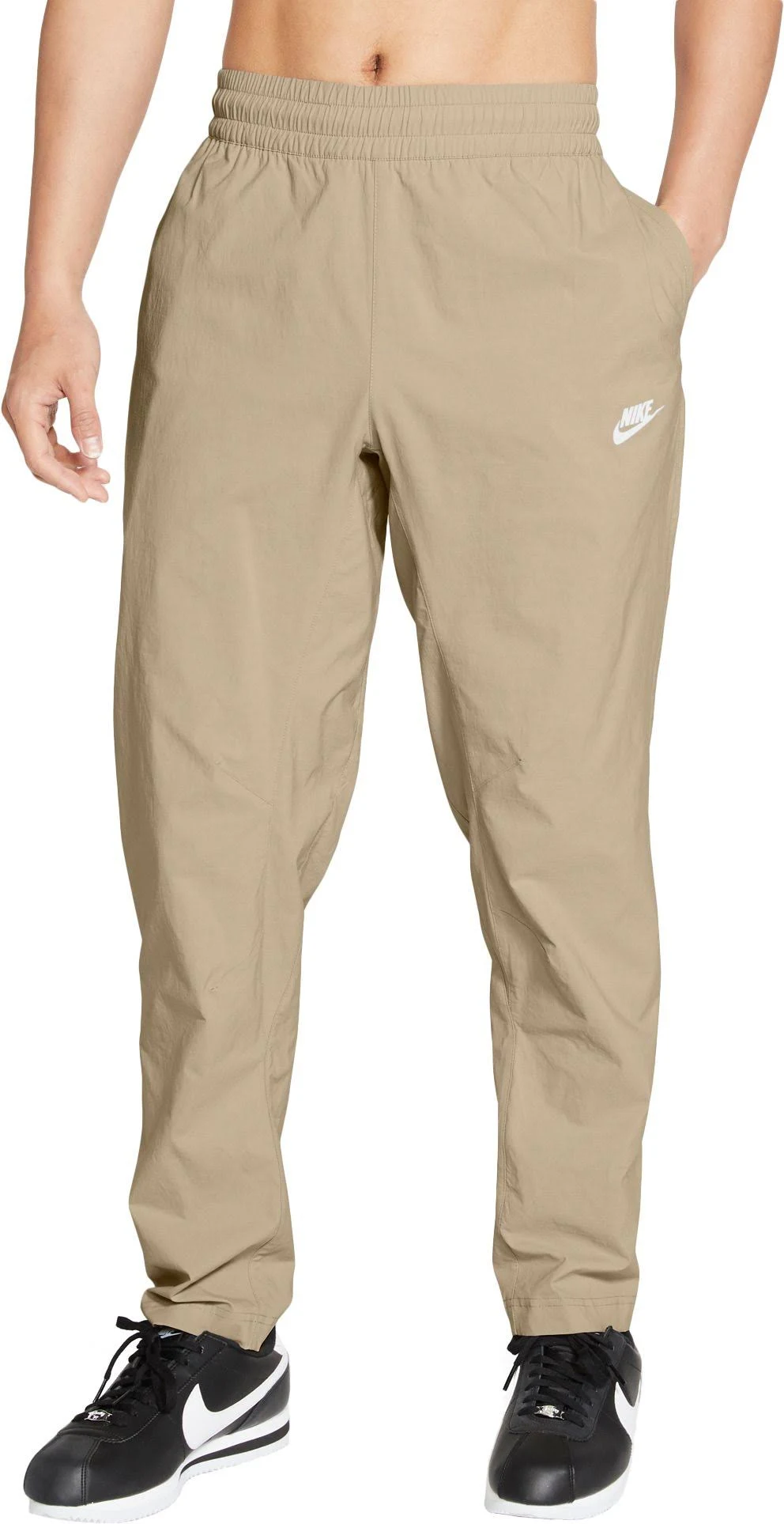 Nike Men&s Sportswear Woven Utility Pants, Medium, Grain/Ice Silver