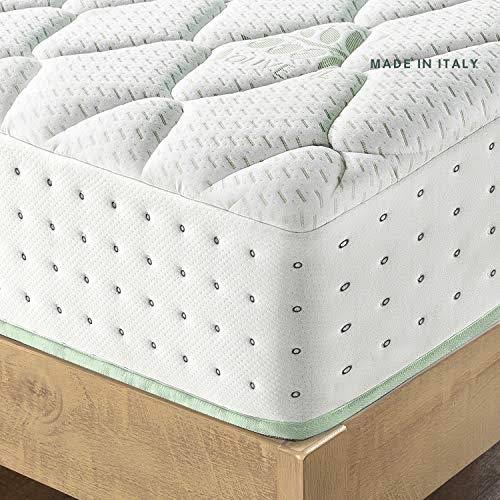 Zinus Italian Made 12 Olive Oil Pocket Spring Hybrid Mattress, Queen