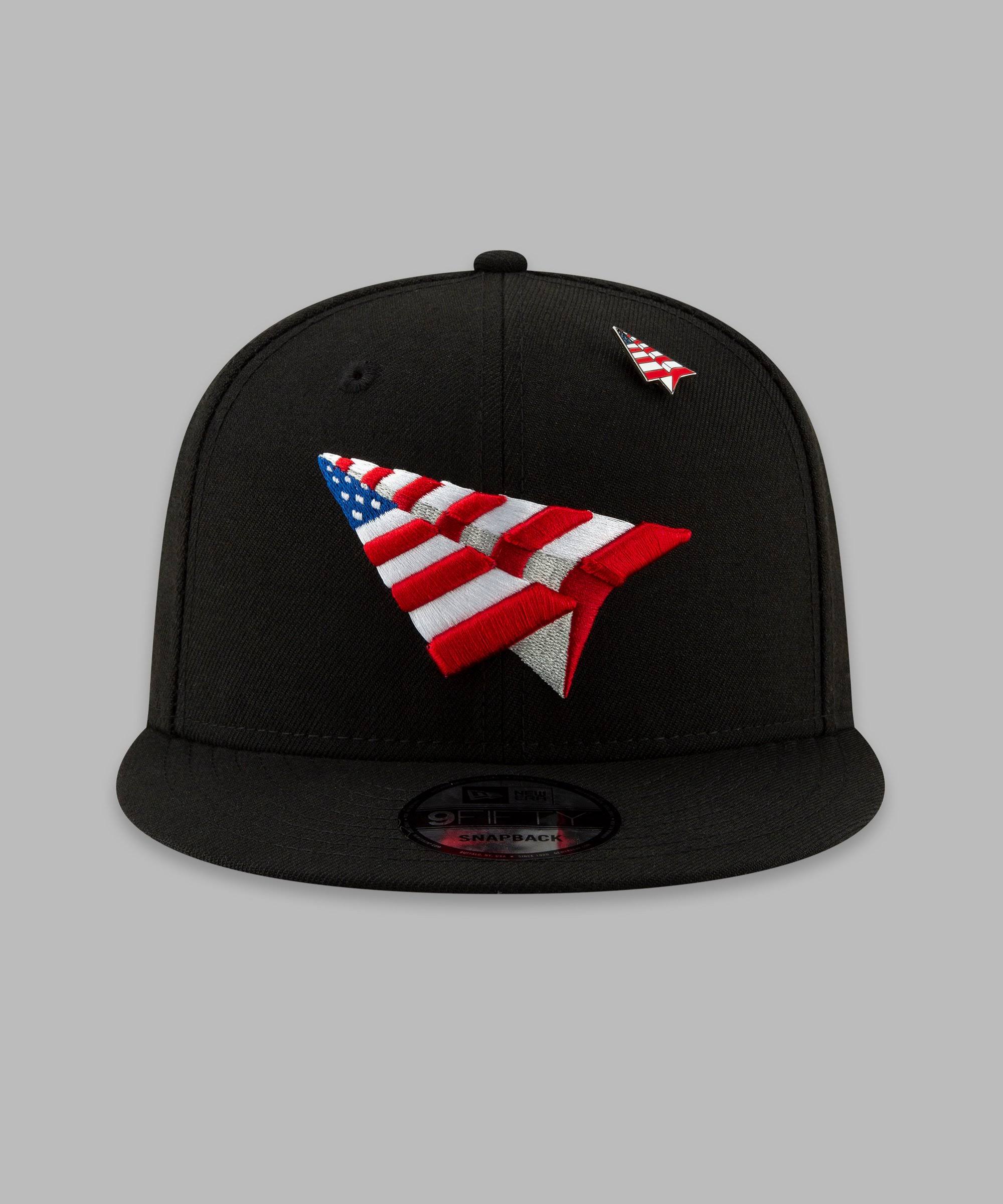 Paper Planes American Dream Black Crown Old School Snapback