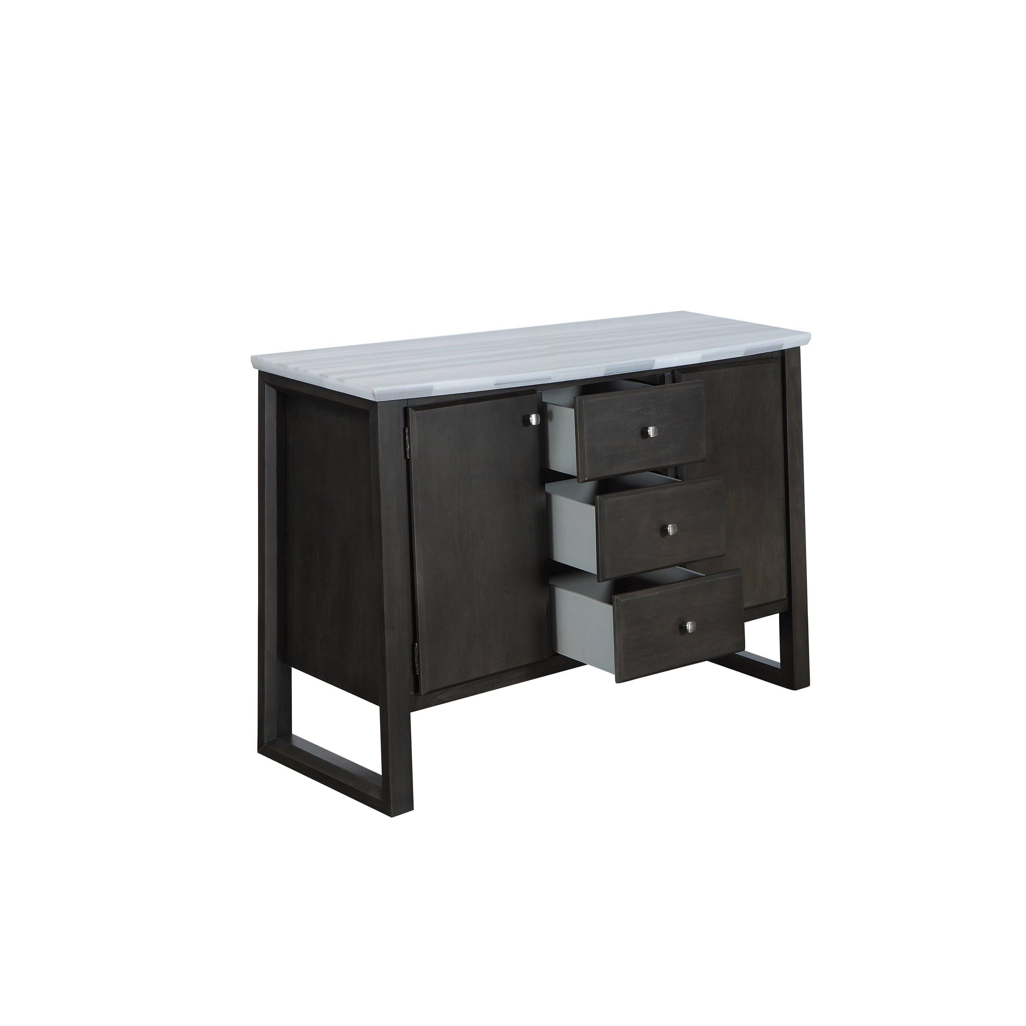 Acme Madan Server, Marble Gray Oak 73169