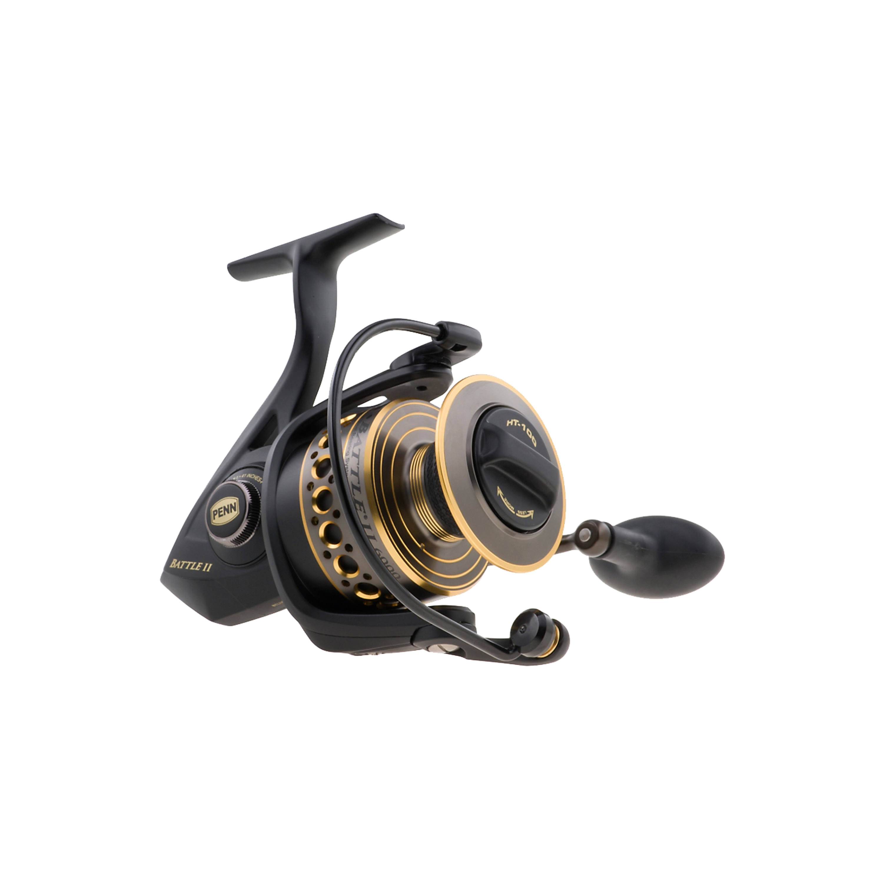 Penn Battle BTLII4000 Spinning Reels - Black/Gold/Smoke