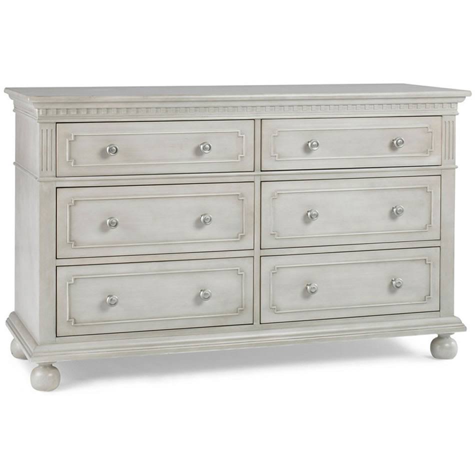 Dolce Babi Naples Double Dresser in Grey Satin