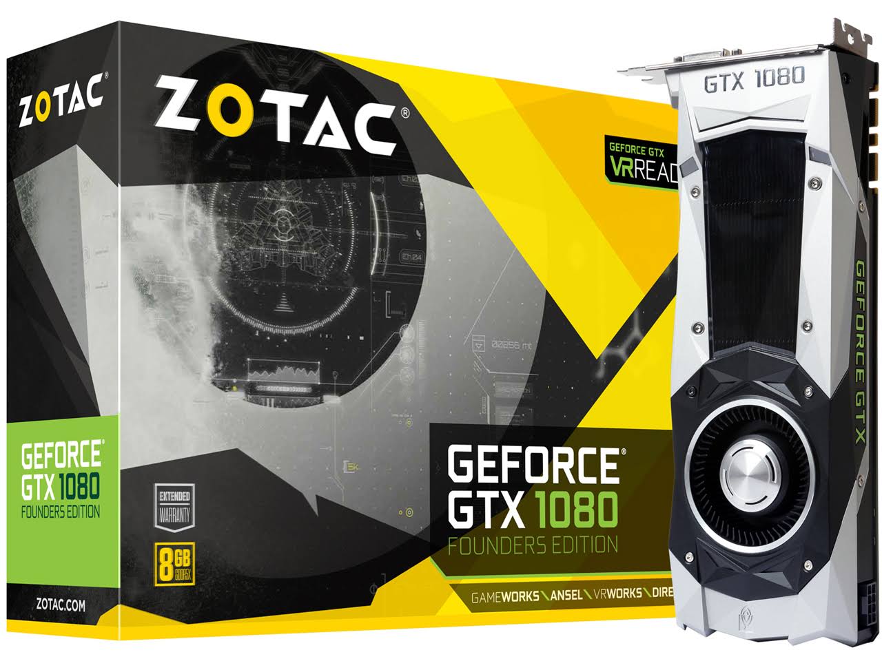 Zotac Zotac GeForce GTX 1080 Founders Edition ZT-P10800A-10P [PCIExp 8gb]