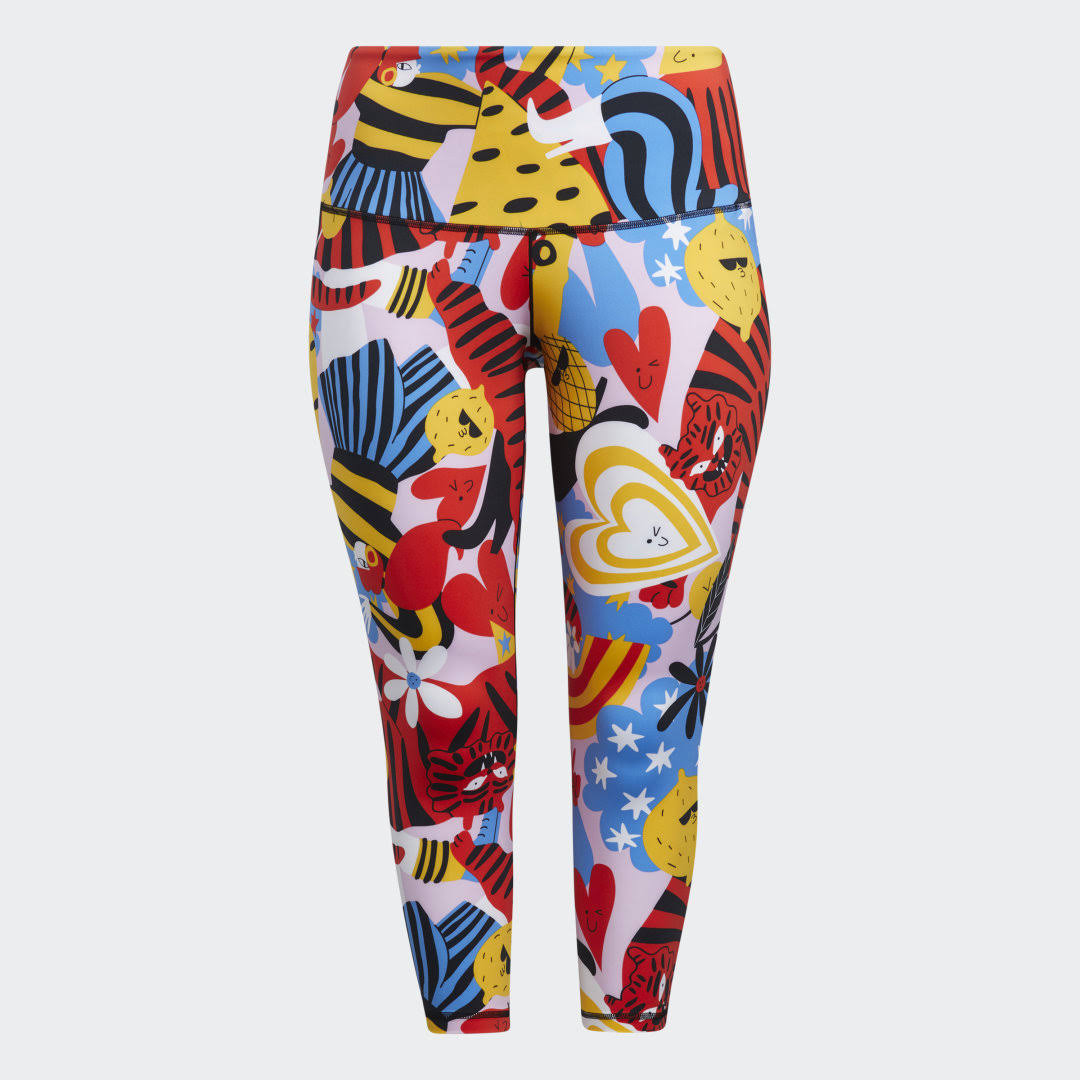 Adidas Women's Believe This 2.0 Egle 7/8 Plus Size Tights, 4X, Multi