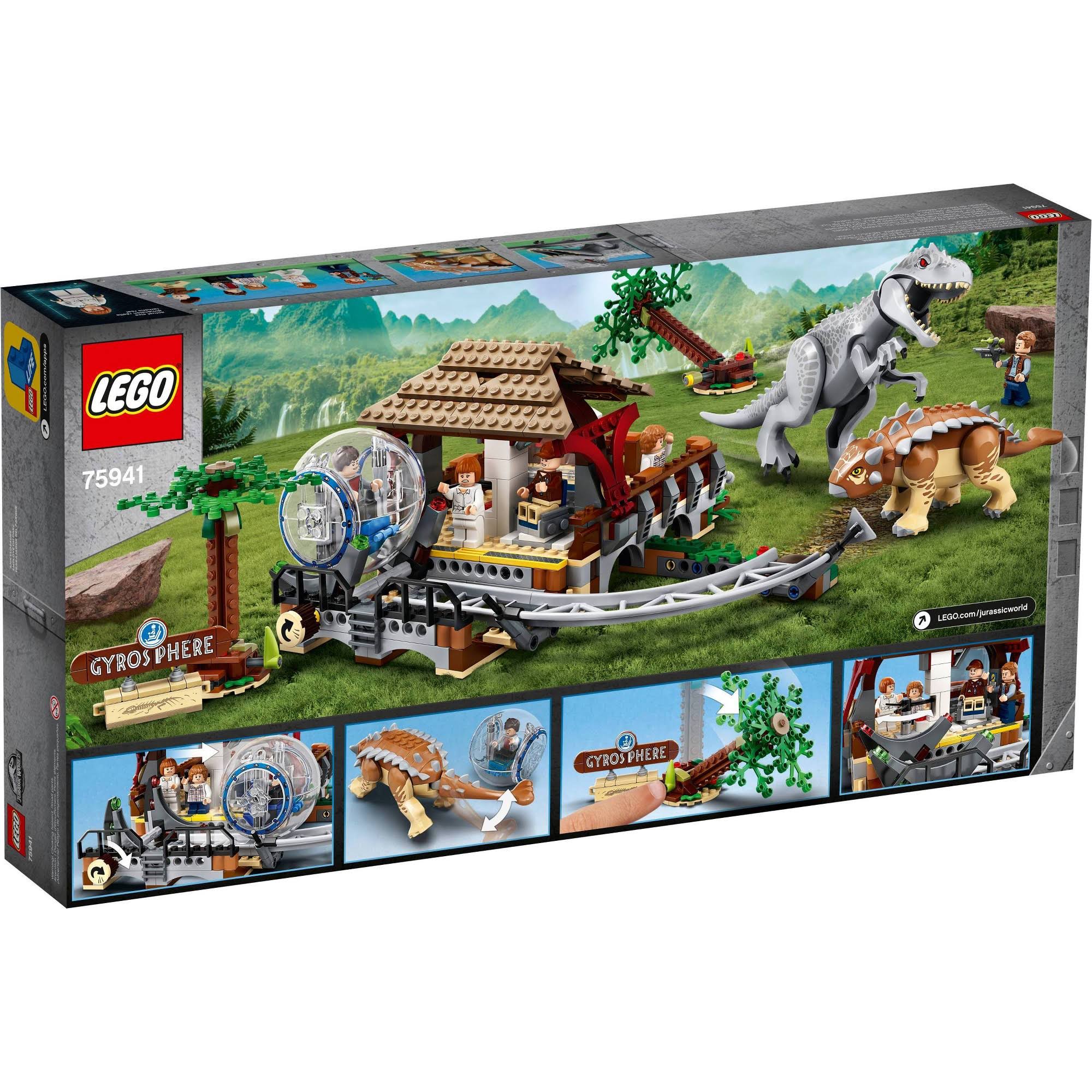 Lego Jurassic World Indominus Rex Versus Ankylosaurus Building Set