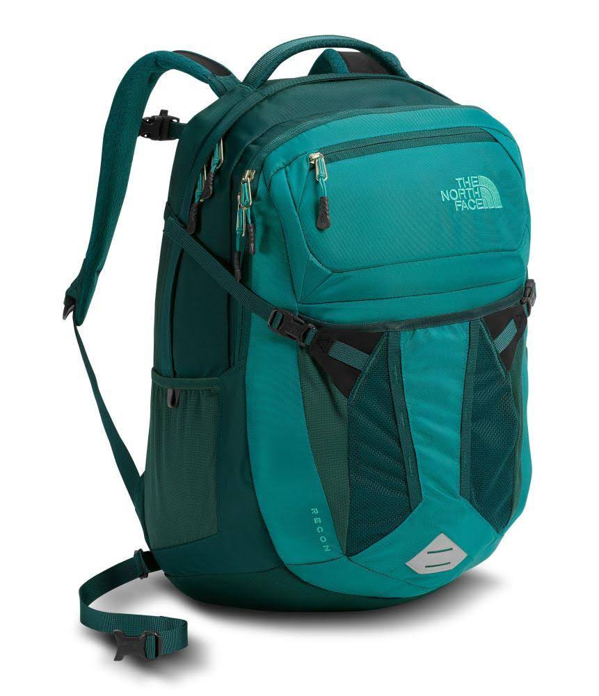 The North Face Recon Backpack - Women's - TNF Black Heather/Burnt Coral Metallic