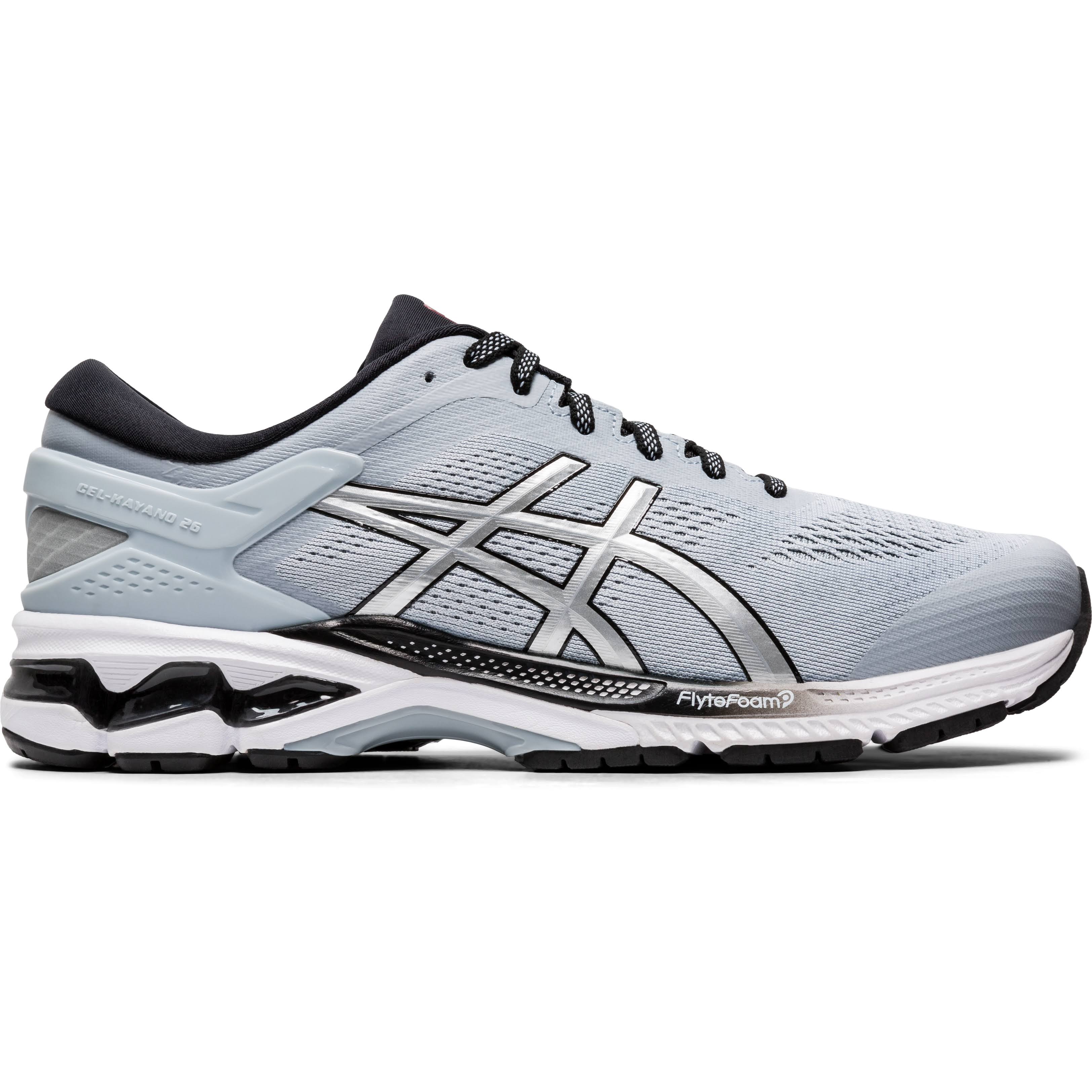 Asics Men&s Gel Kayano 26 Running Shoe Grey/Silver 11