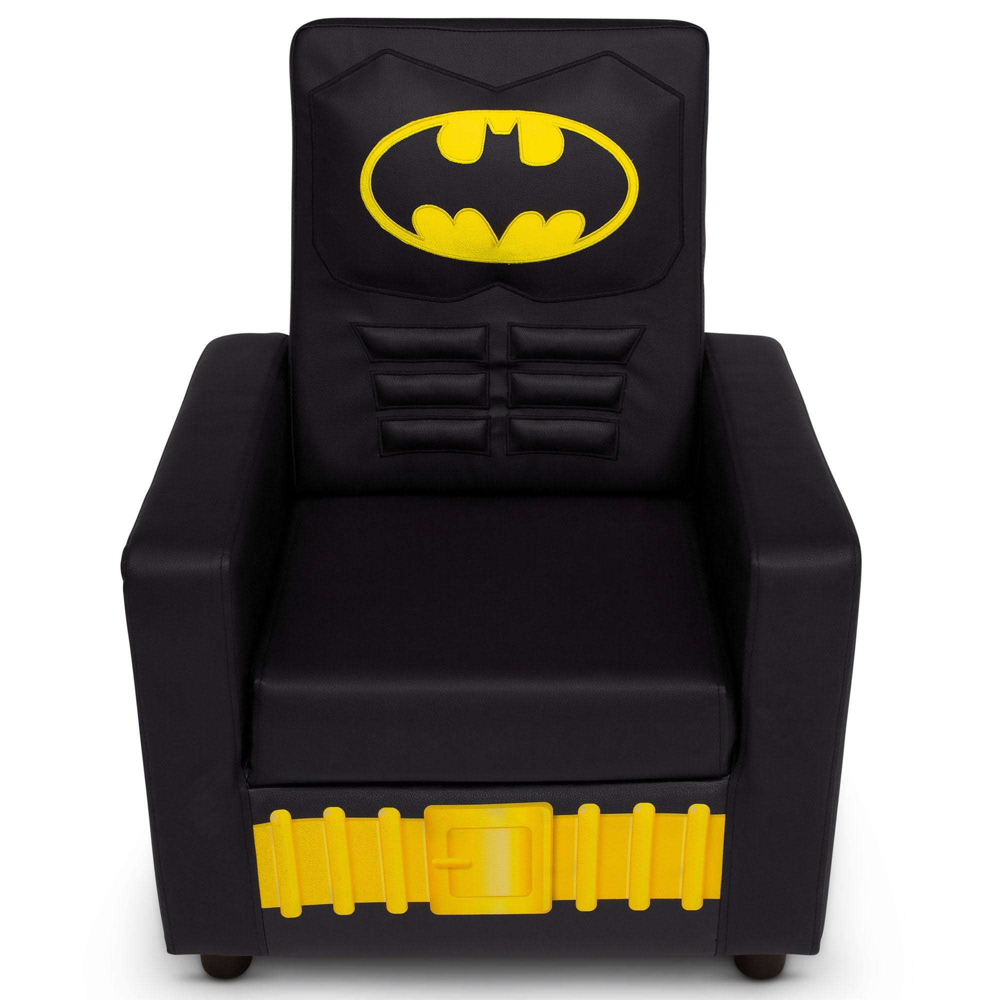 DC Comics Batman Youth High Back Upholstered Chair, Black