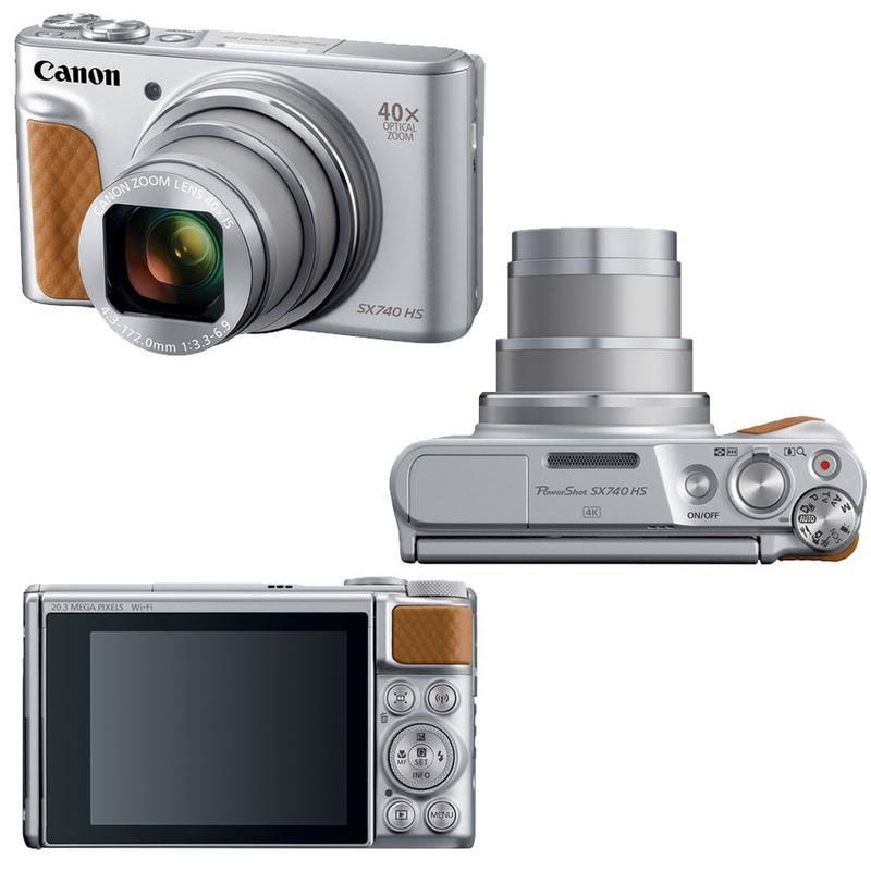 Canon PowerShot Sx740 20.3MP 20.3MP HS Digital Camera Silver with 32GB Top Accessory Kit