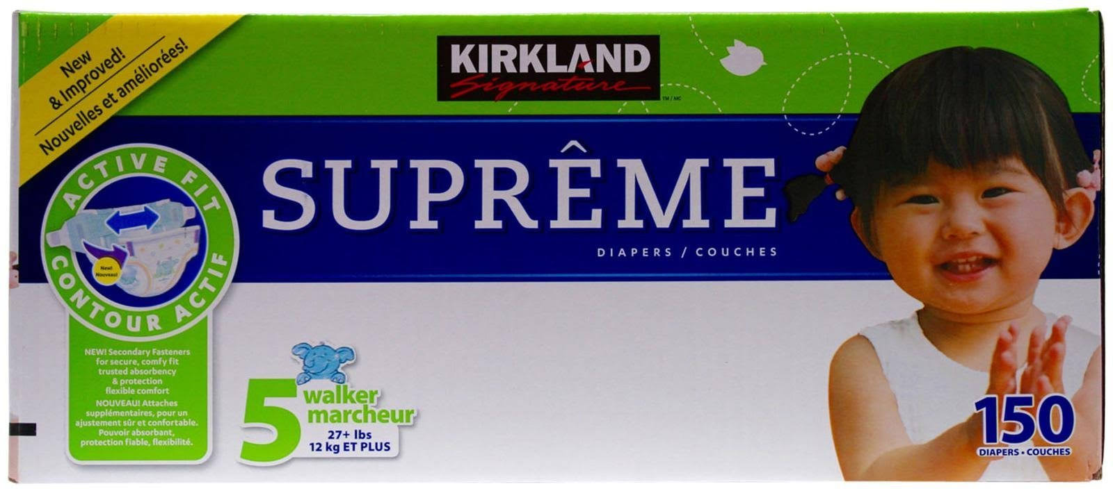 Kirkland Signature Supreme Diapers, 150 count