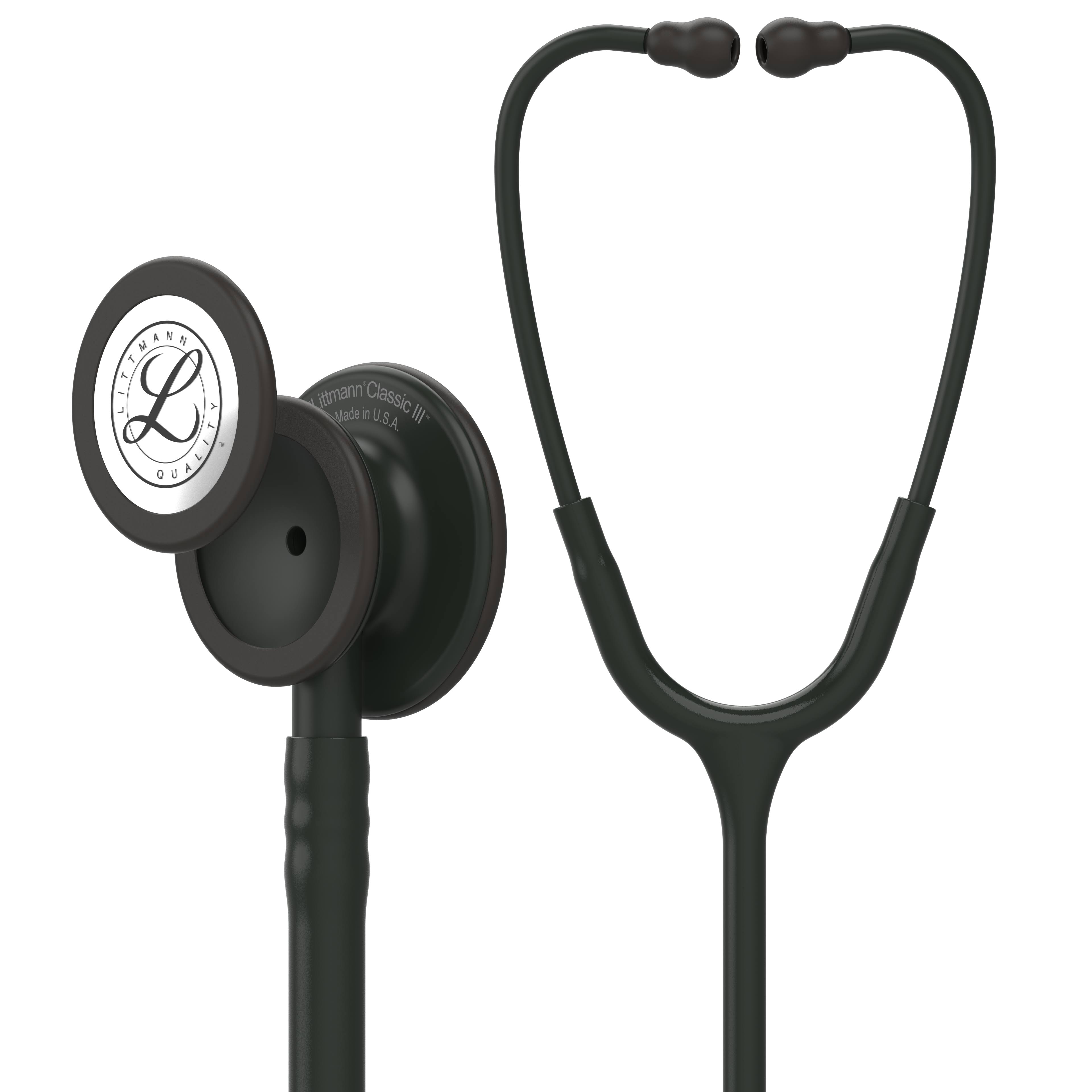 3M Littmann Classic III Stethoscope, Black Edition, 27 inch, 5803